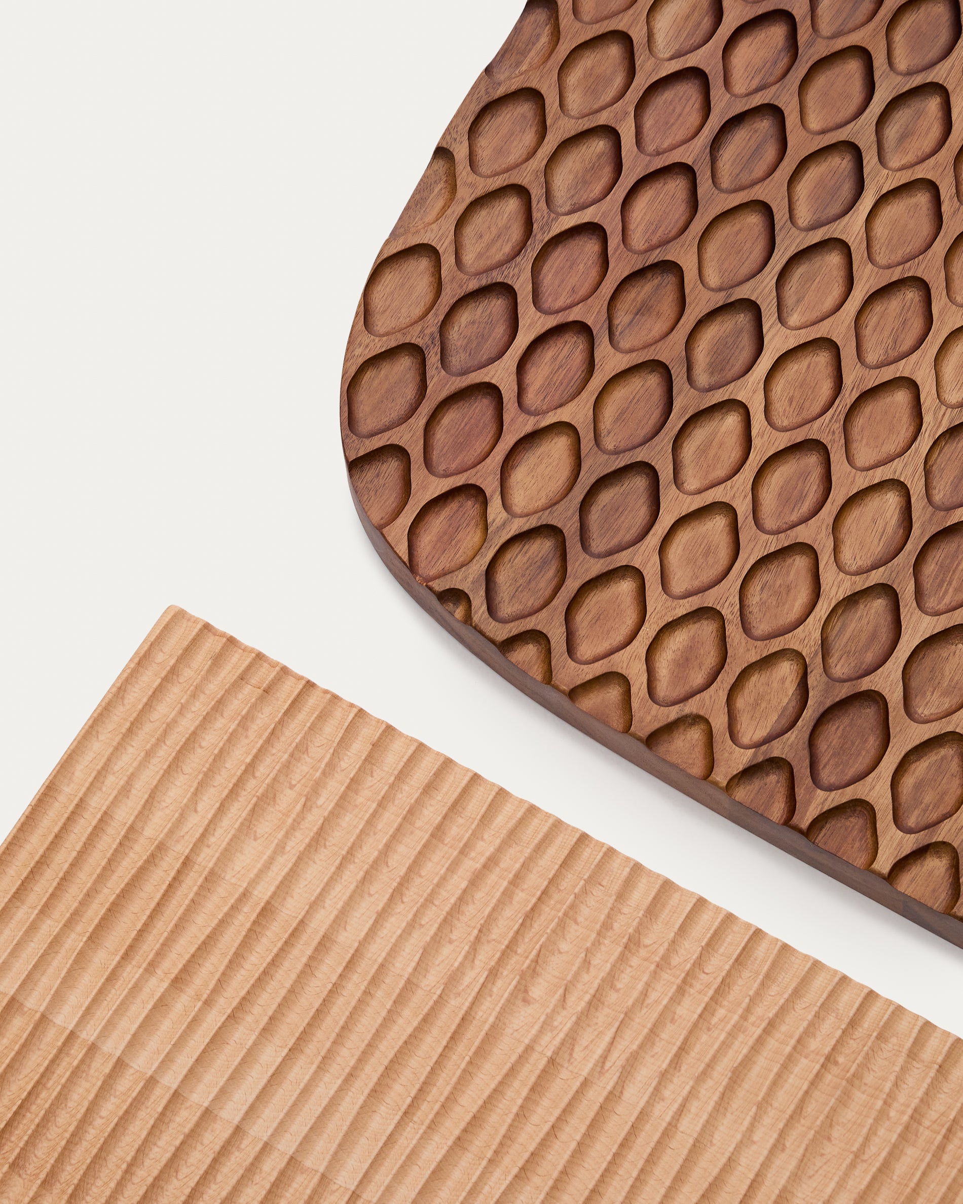 Trivax 3-piece wall panel made of acacia wood FSC 100% - Detail
