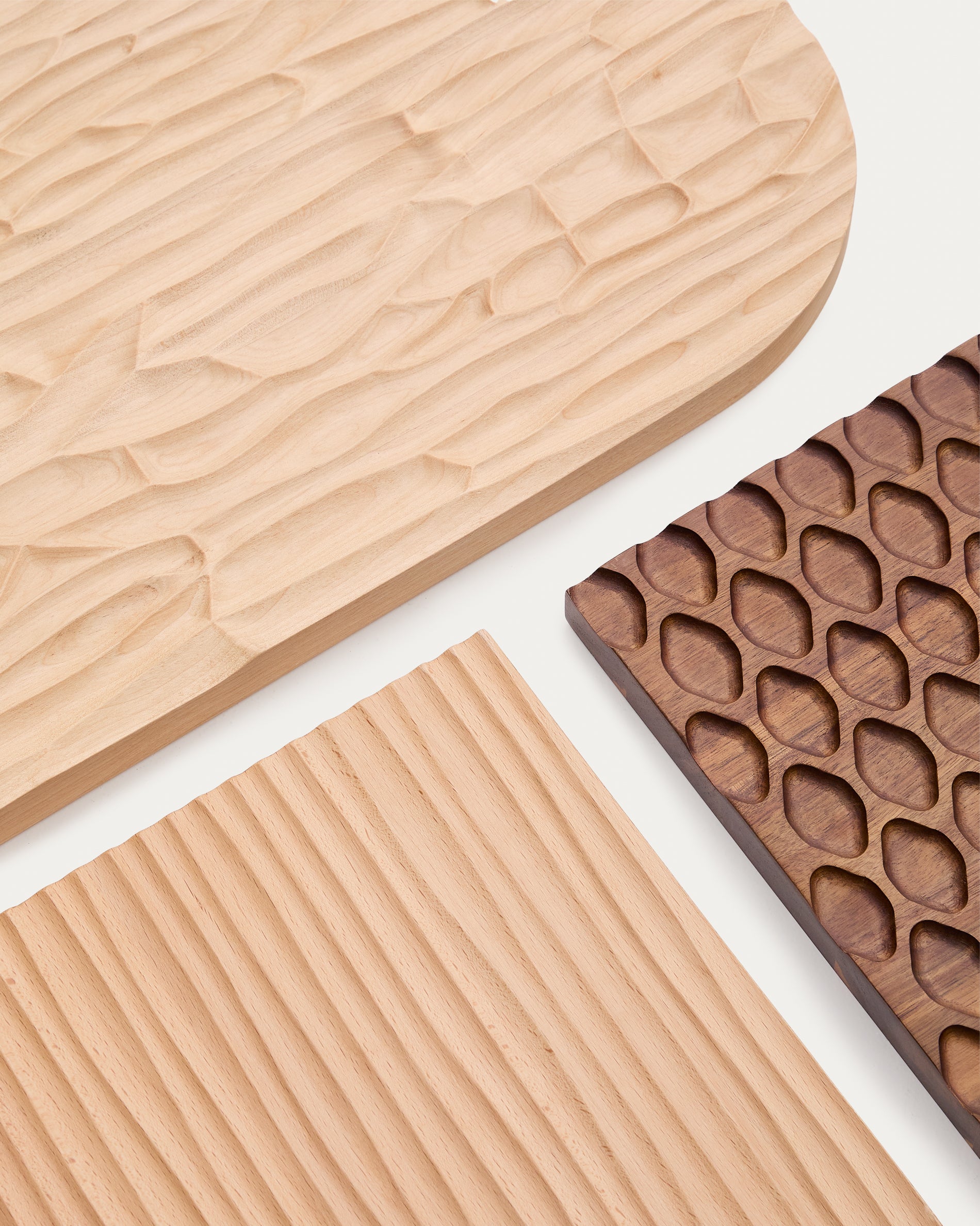 Trivax 4-piece wall panel made of acacia wood FSC 100% - Detail