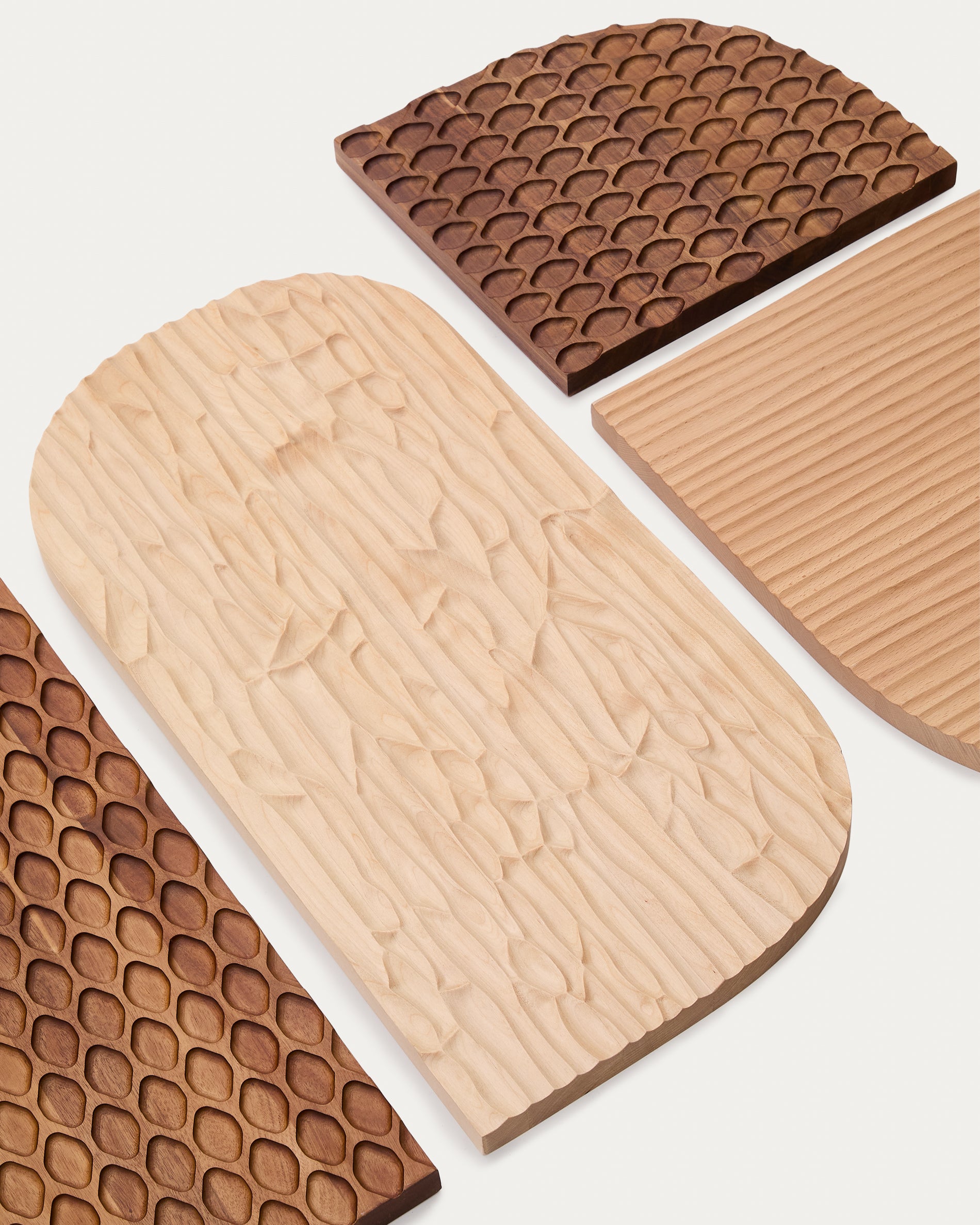 Trivax 4-piece wall panel made of acacia wood FSC 100% - Detail