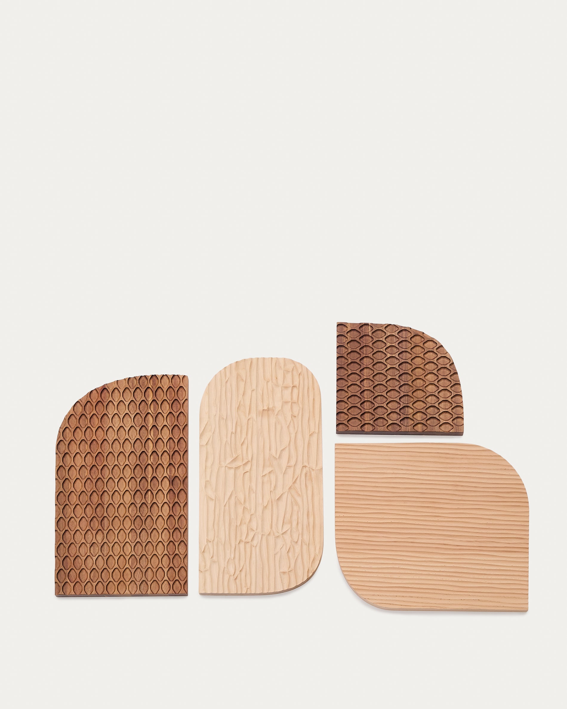 Trivax 4-piece wall panel made of acacia wood FSC 100% - Product View