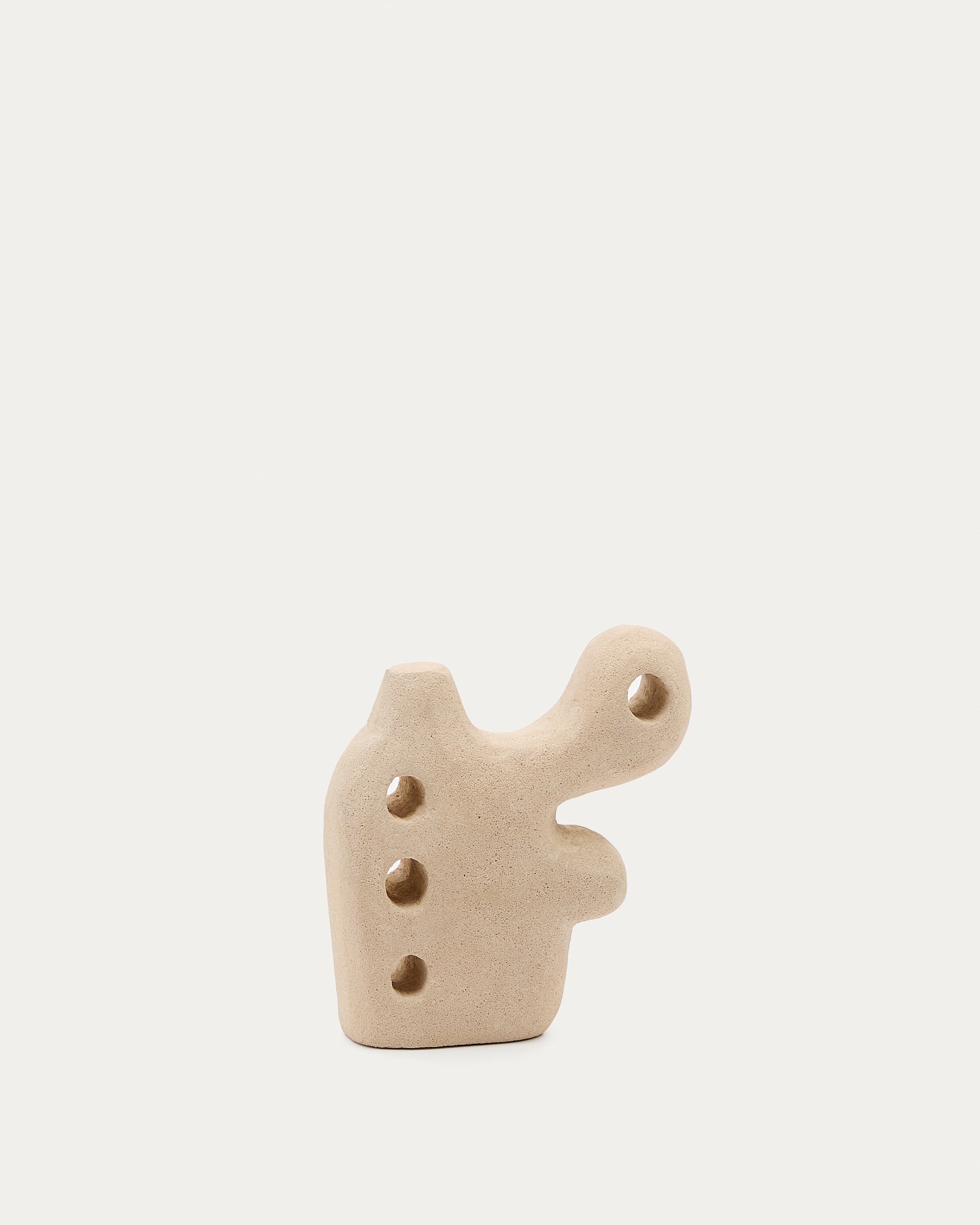 Arif stone sculpture in a beige finish, 20 cm - Product View