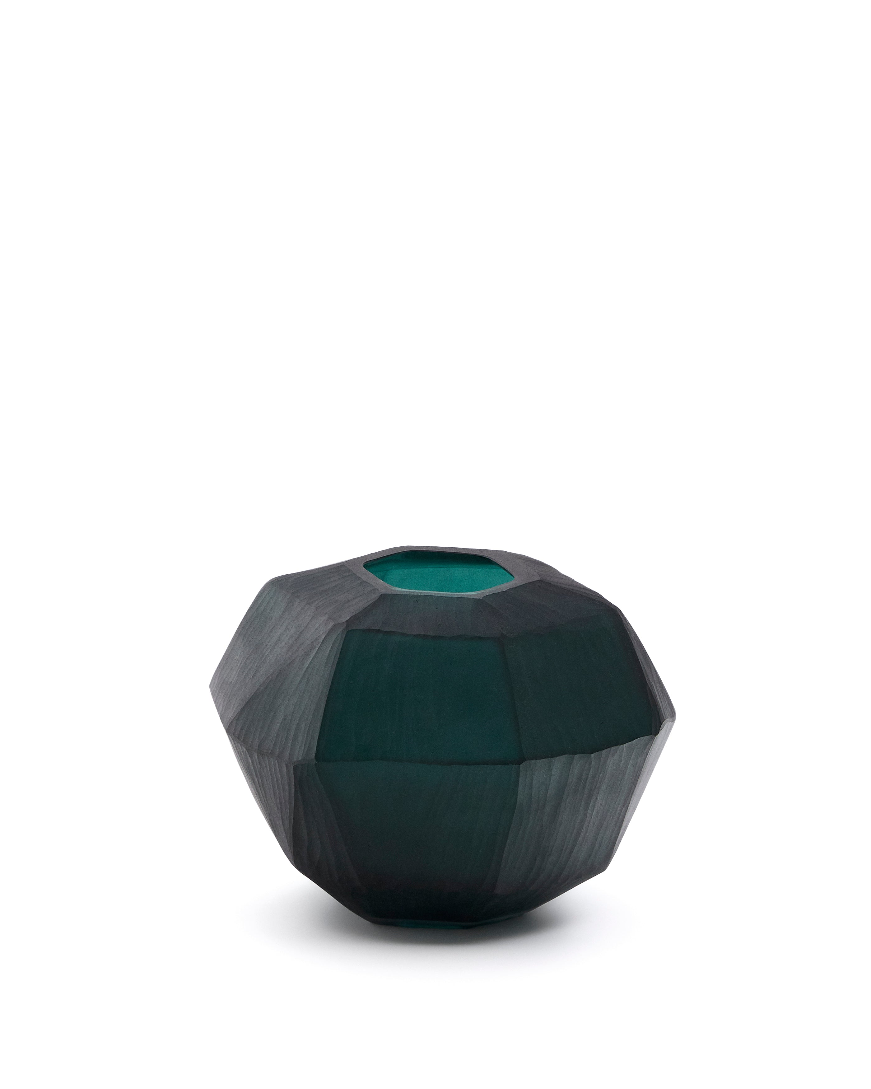 Geonix green glass vase 22cm - Product Image
