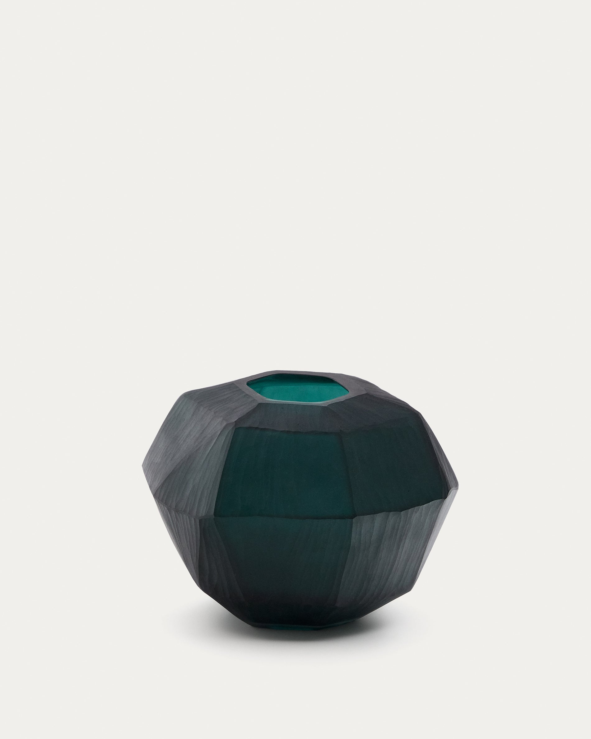 Geonix green glass vase 22cm - Product View