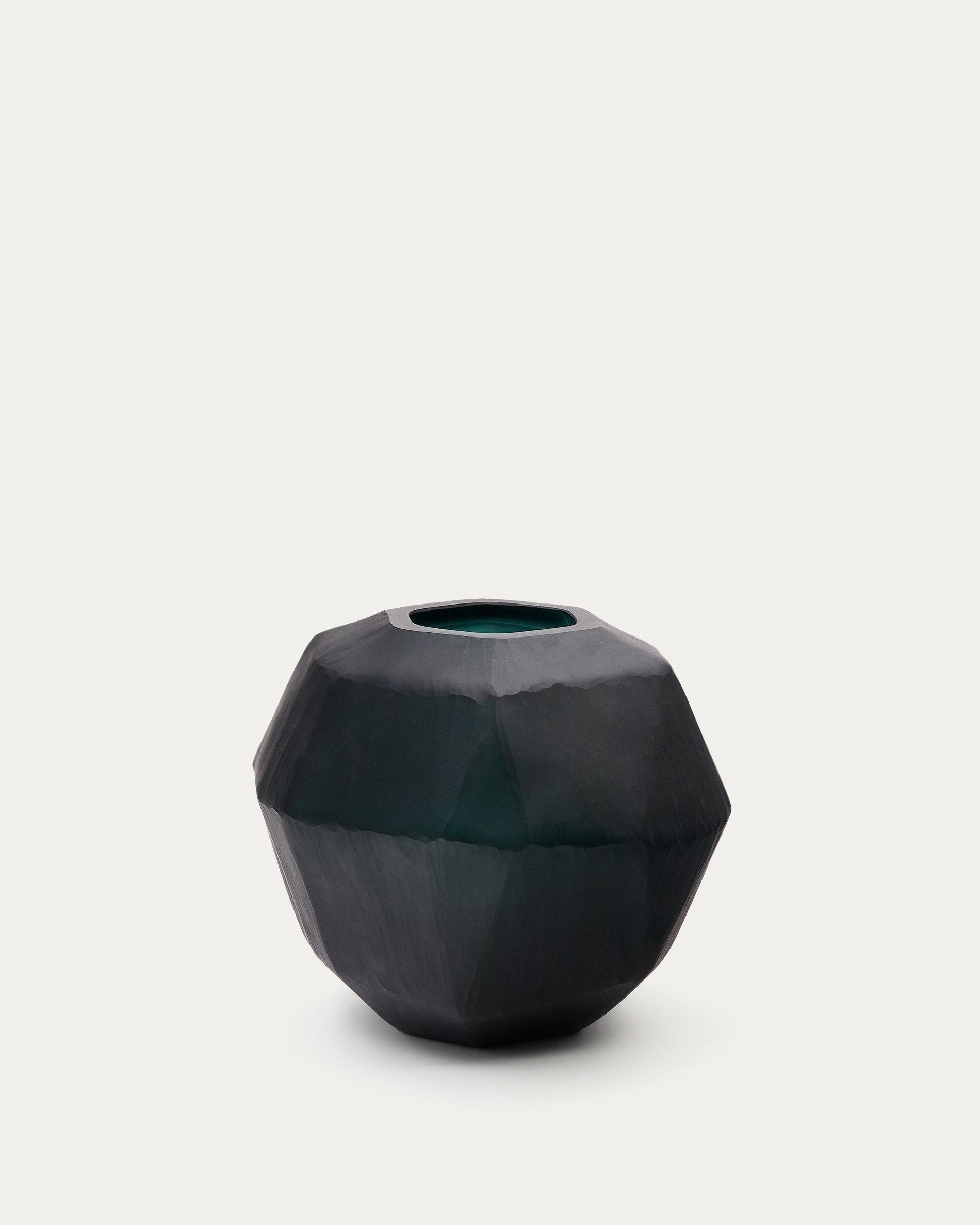 Geonix green glass vase 22cm - Product View