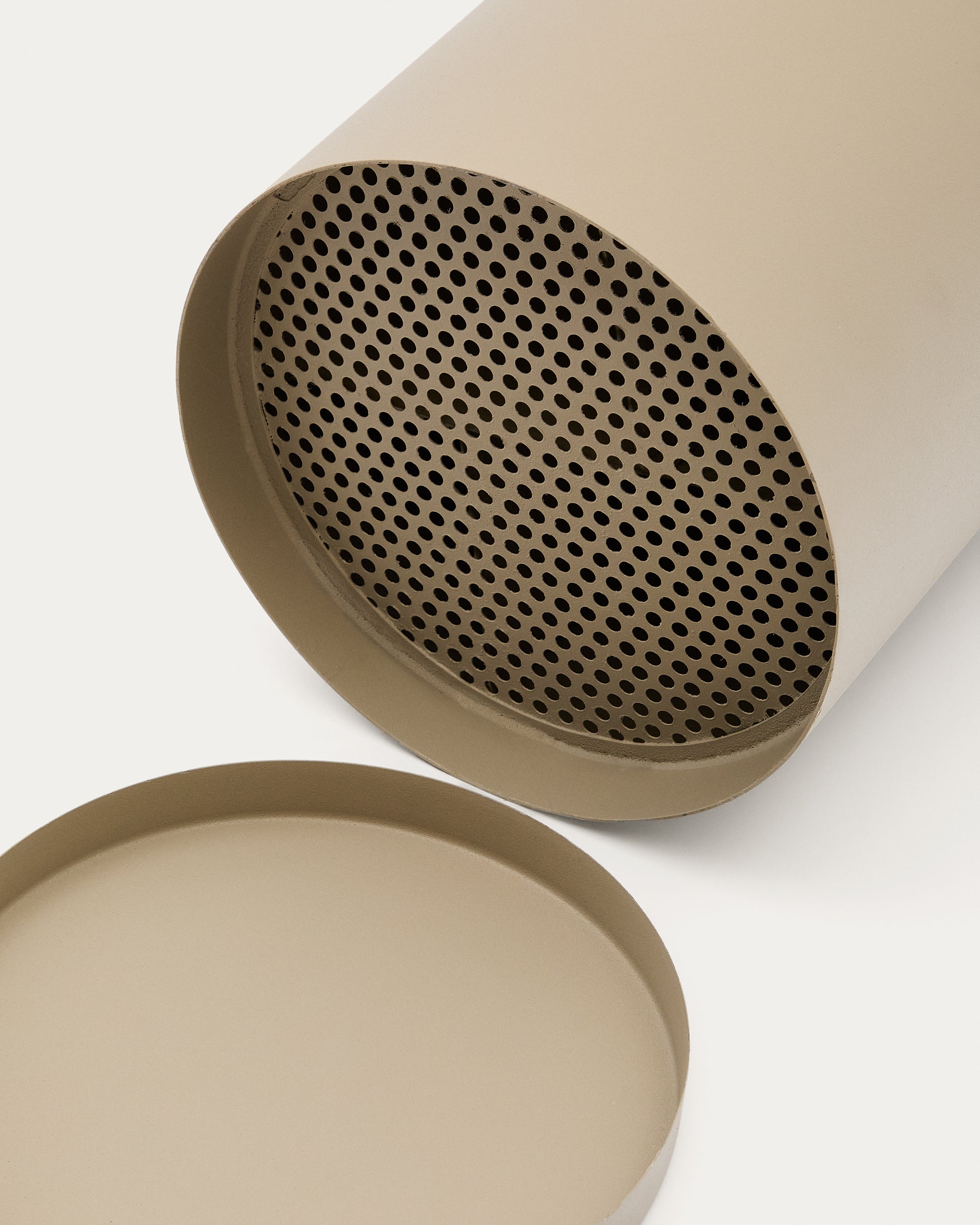 Atin beige metal small umbrella stand - Detail