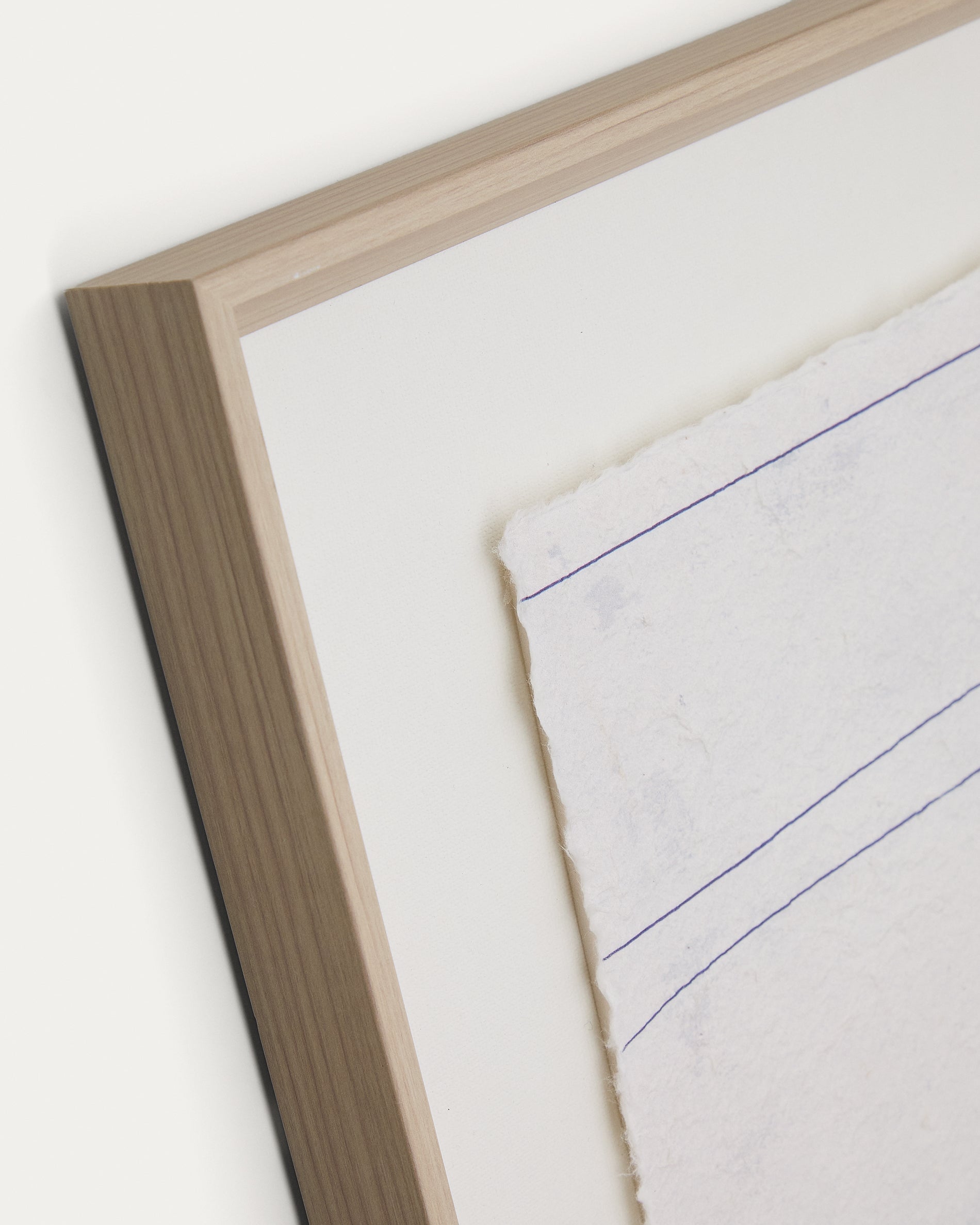 Durkan white picture on recycled paper 50 x 70cm - Detail