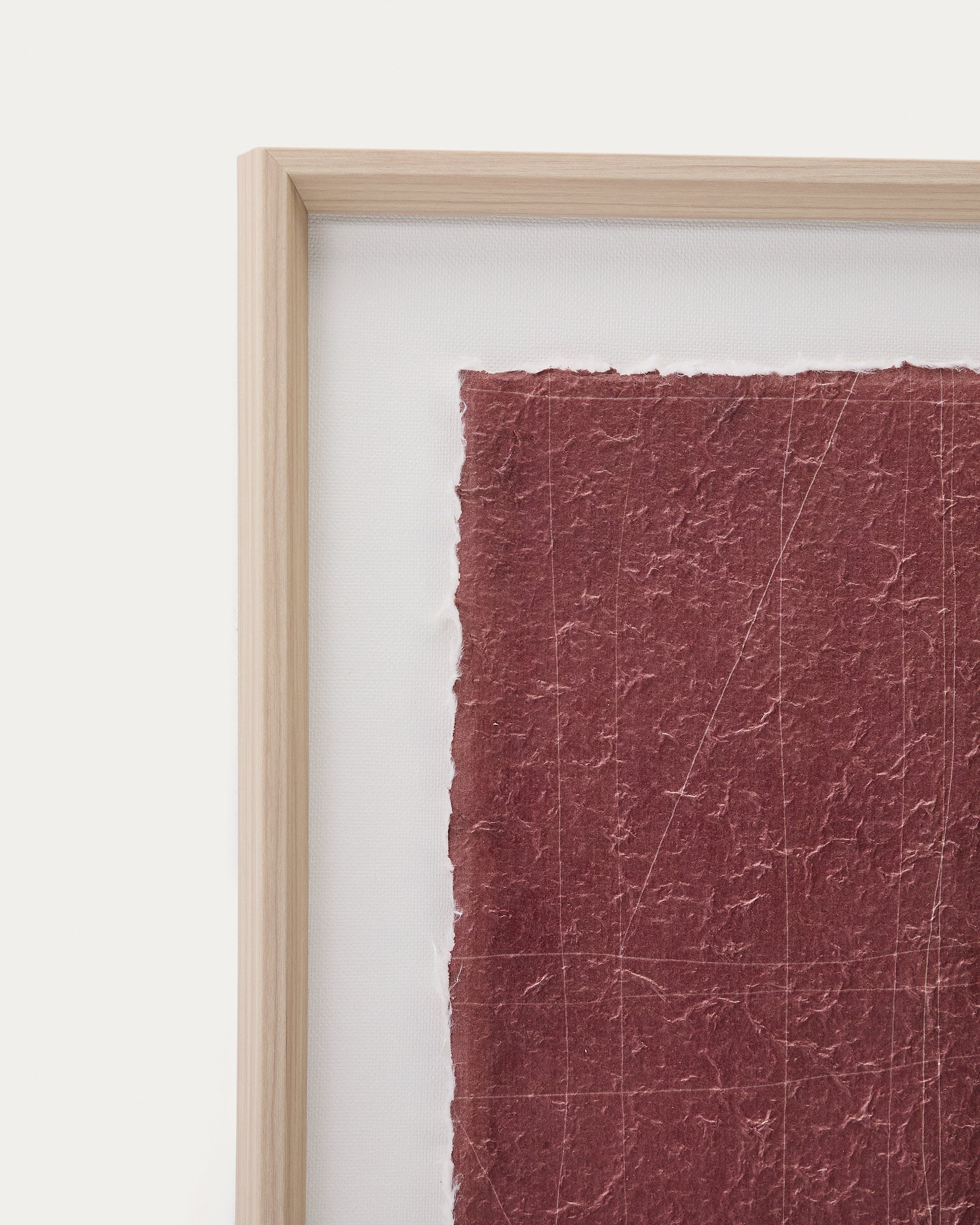 Durkan maroon picture on recycled paper 30 x 40cm - Detail