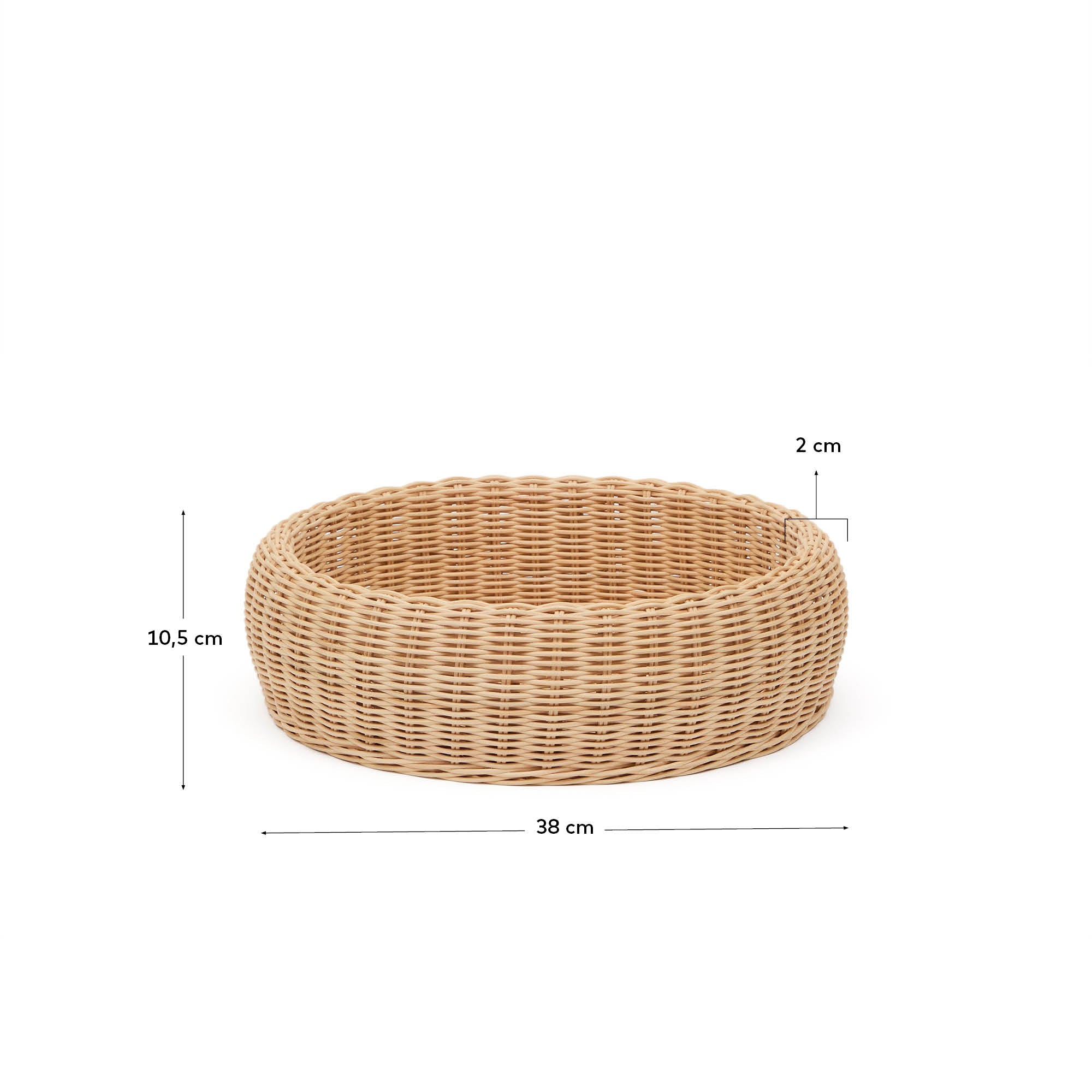Zilna rattan vase 11cm - Measurements