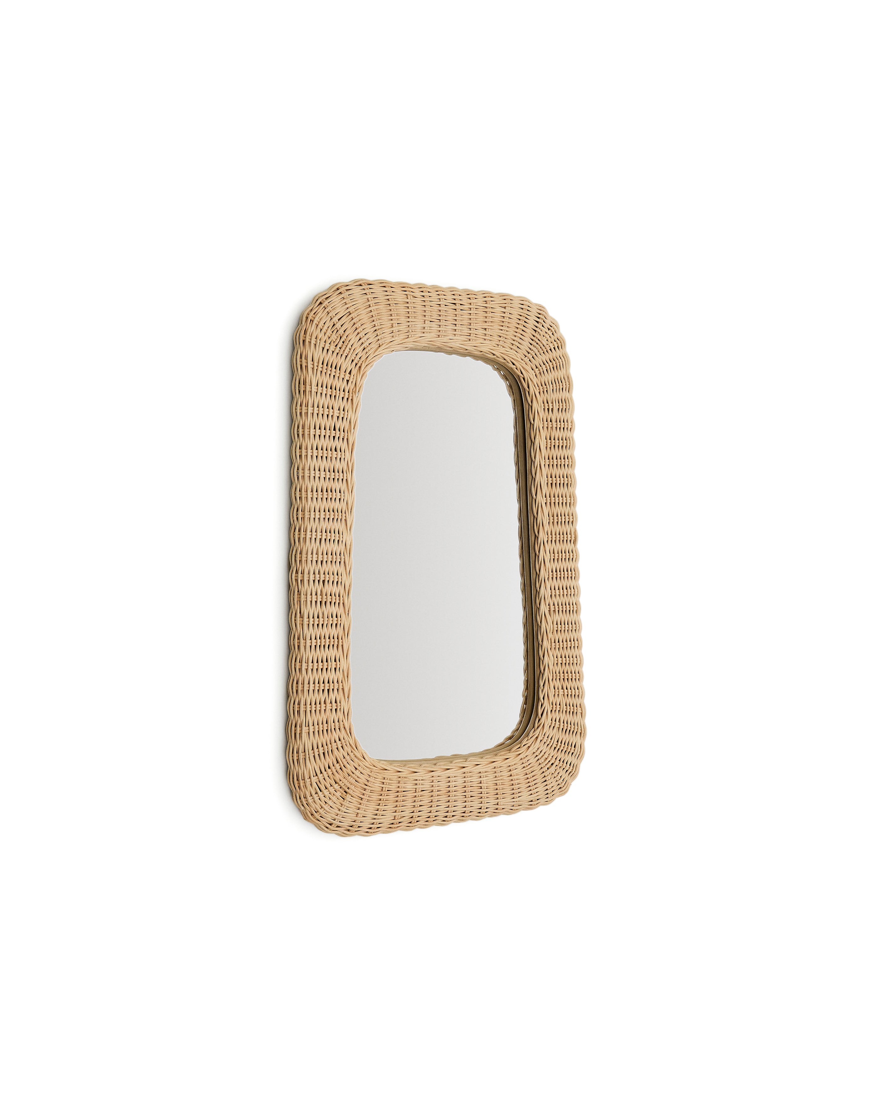 Zilna rattan mirror 38 x 59cm - Product Image