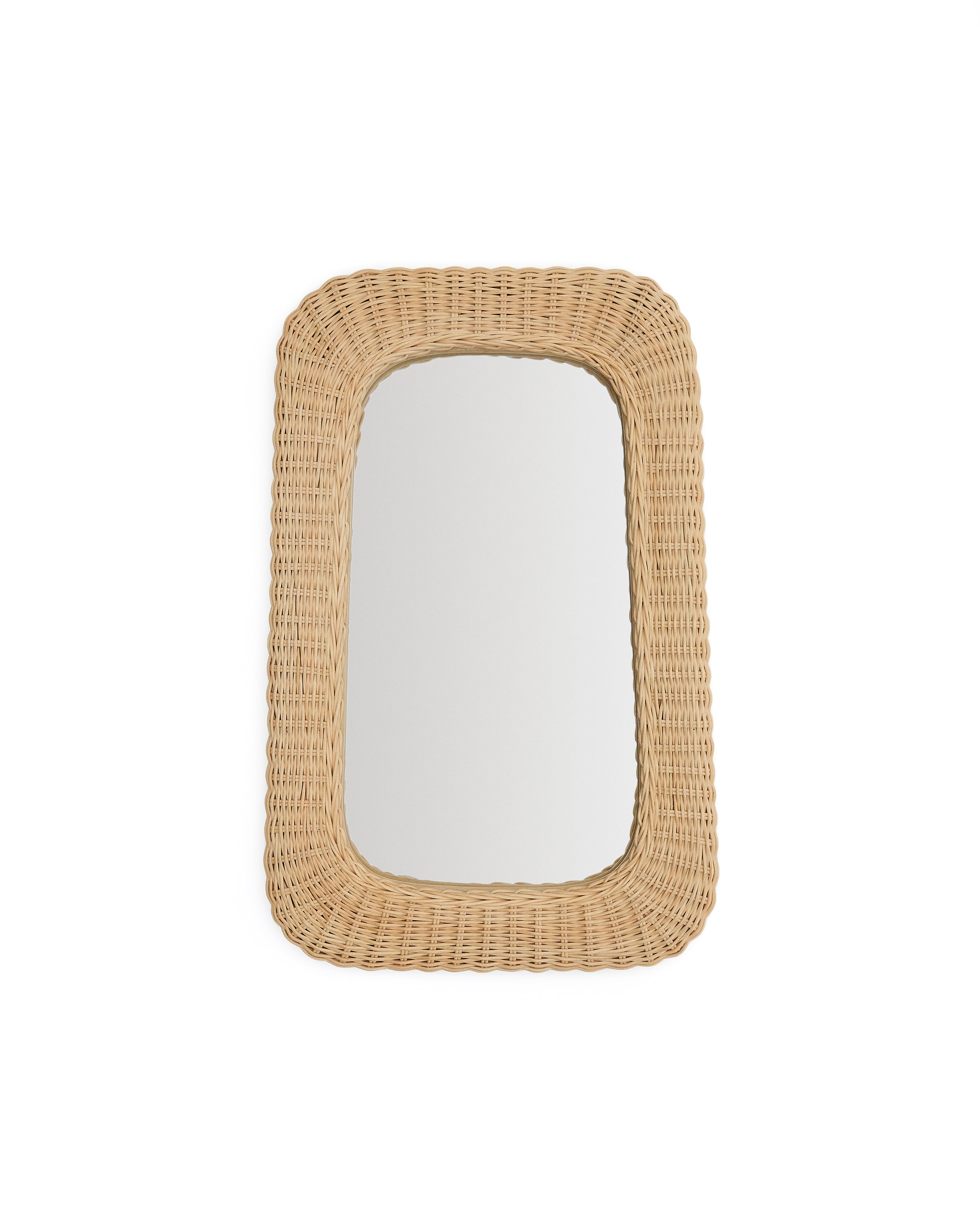 Zilna rattan mirror 38 x 59cm - Product Image