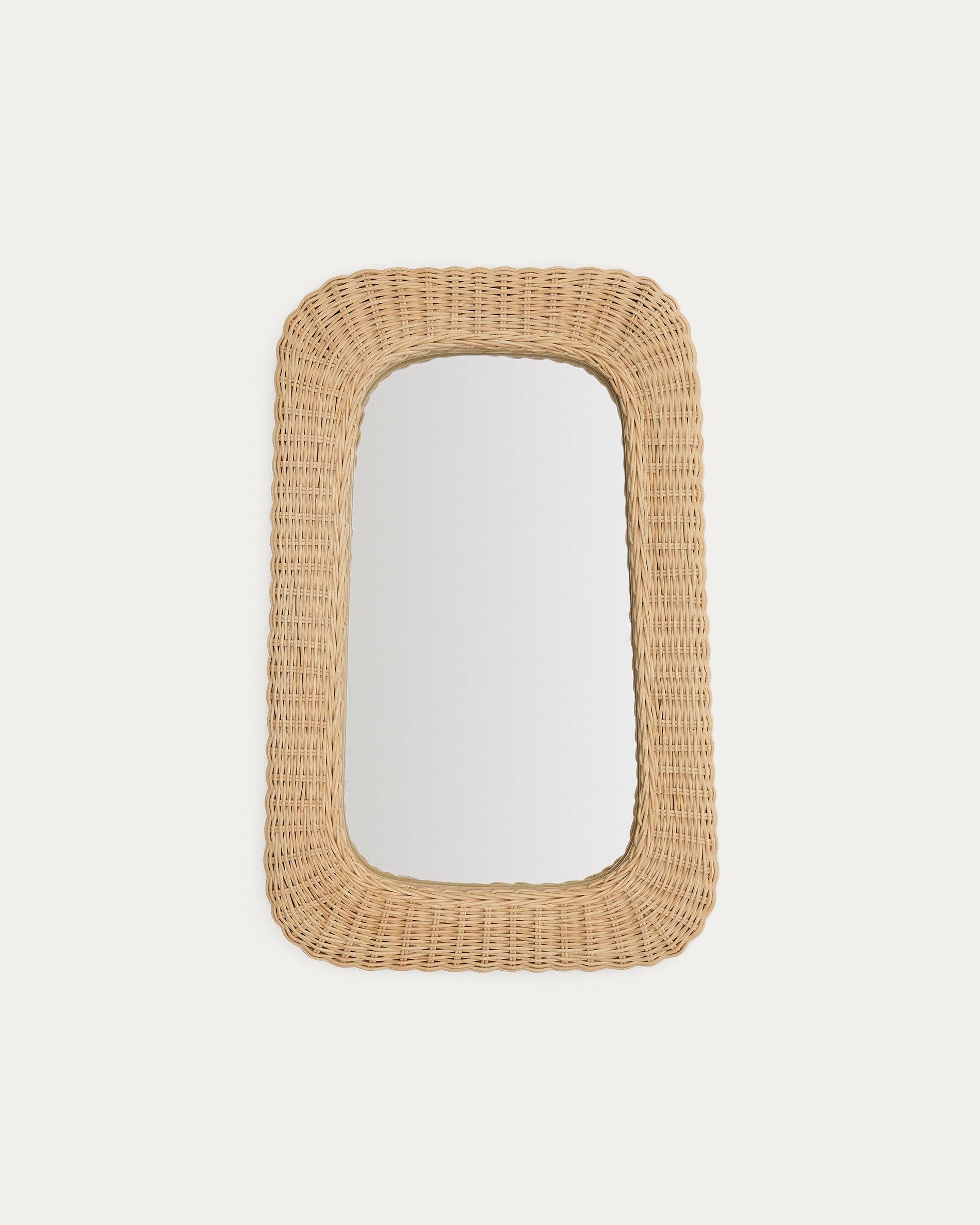 Zilna rattan mirror 38 x 59cm - Product View