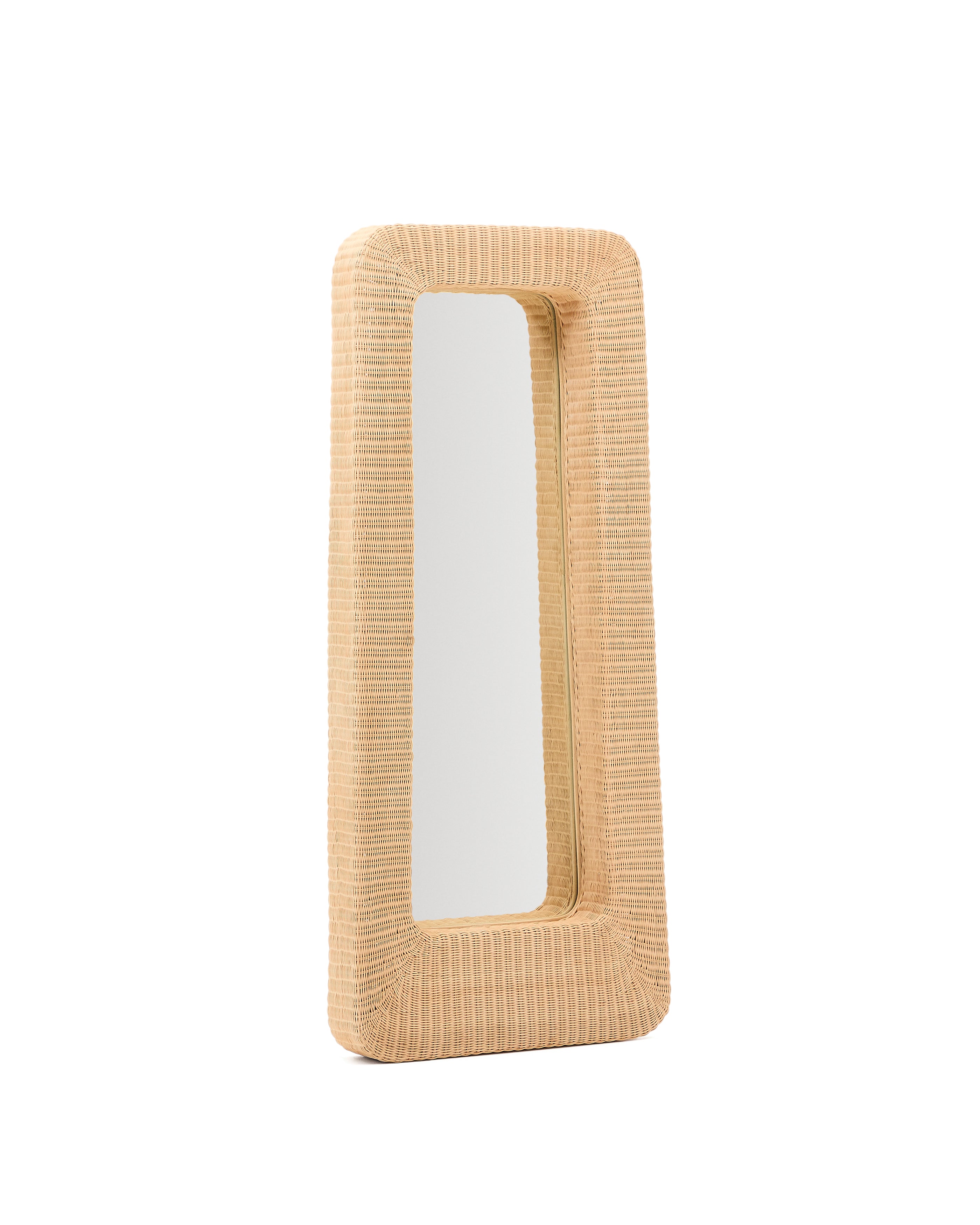 Zilna rattan mirror 58 x 120 cm - Product Image