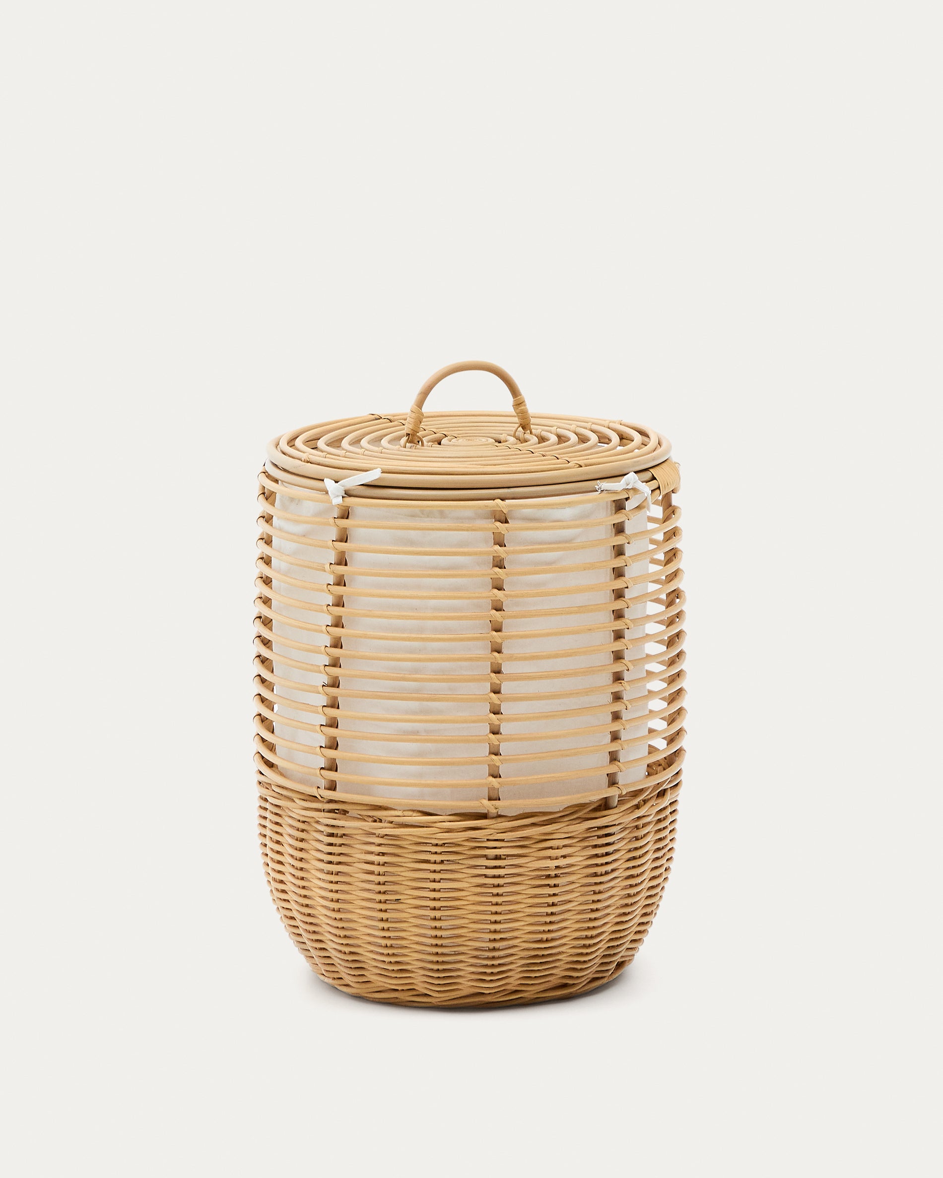 Liora rattan laundry basket 59cm - Product View