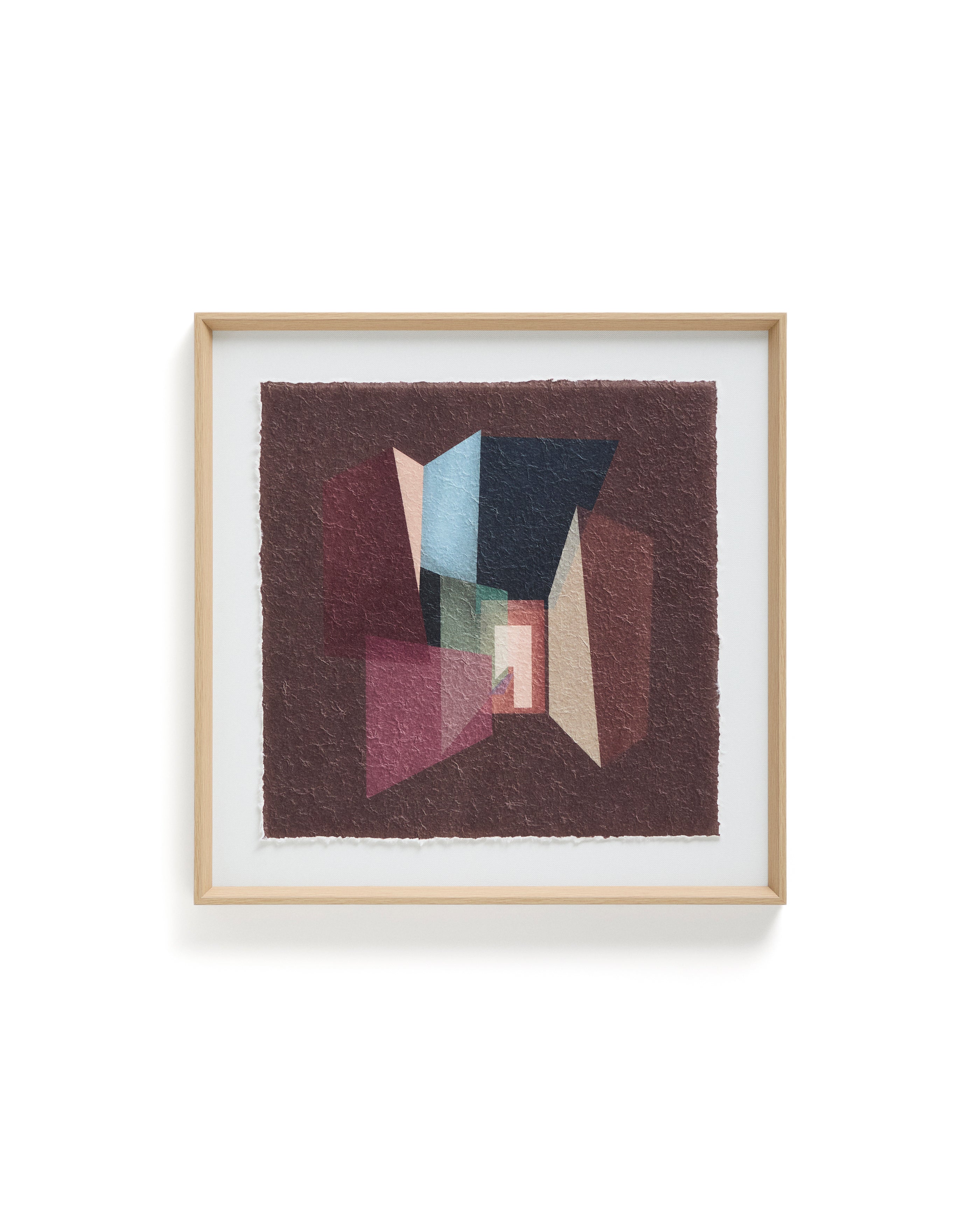 Veluni multicoloured recycled paper picture 60 x 60cm - Product Image