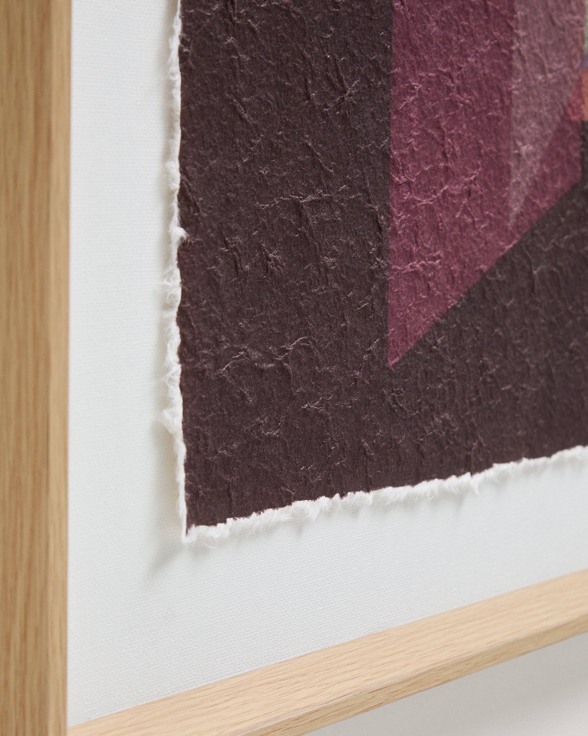Veluni multicoloured recycled paper picture 60 x 60cm - Detail