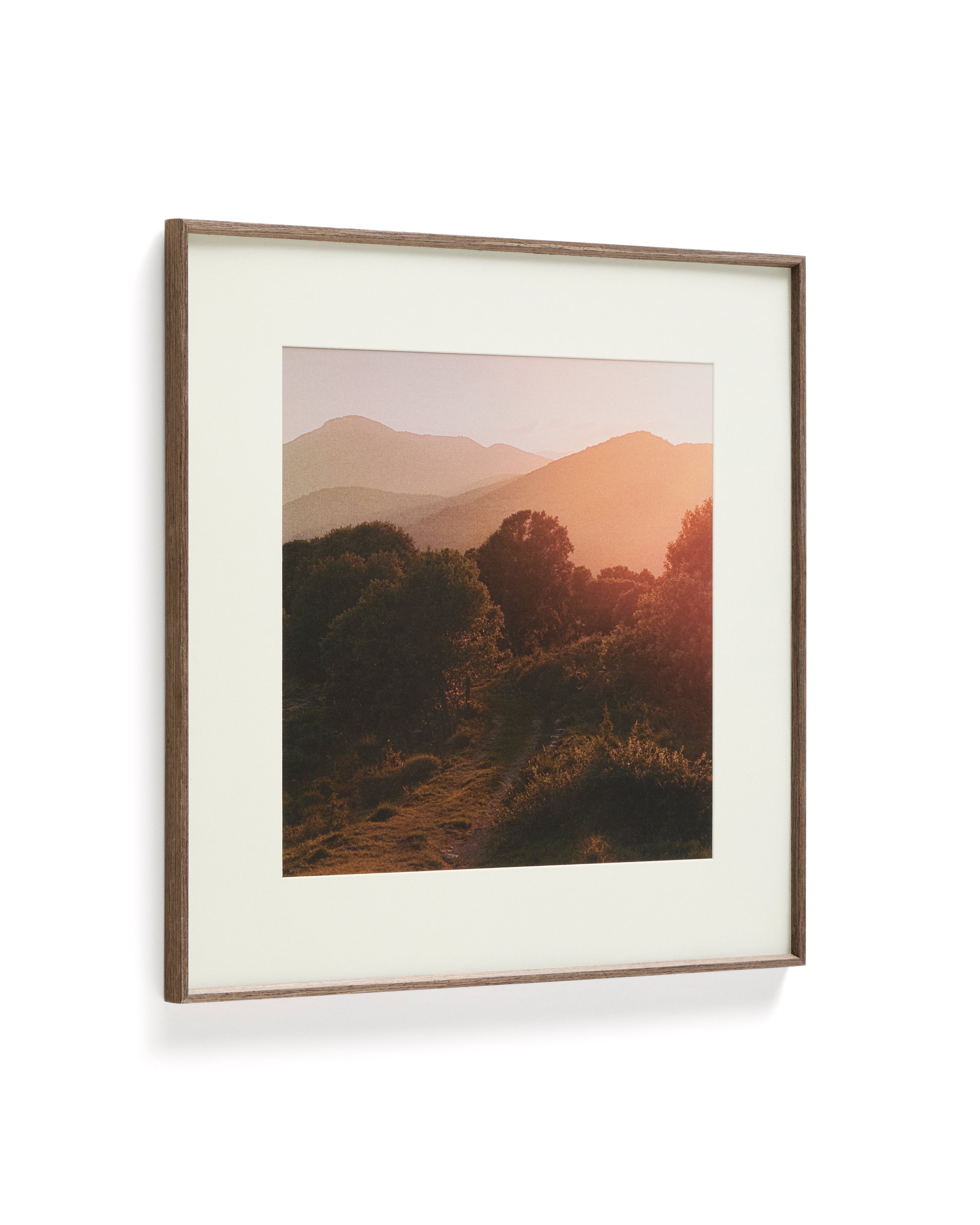 Zavira picture with photograph of La Garrotxa landscape 58 x 58cm - Product Image