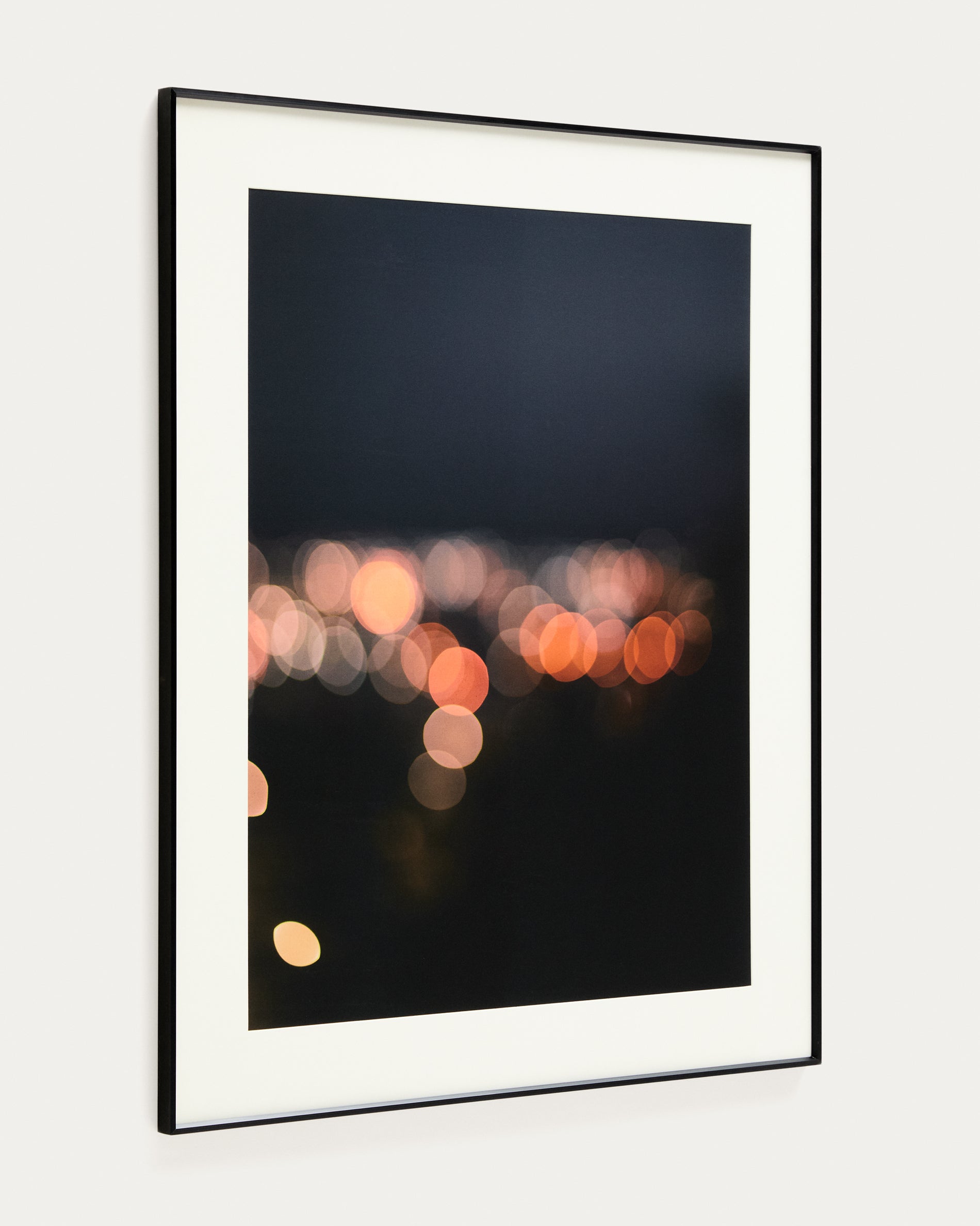 Zavira picture with photograph of Barcelona lights 80 x 100cm - Product View