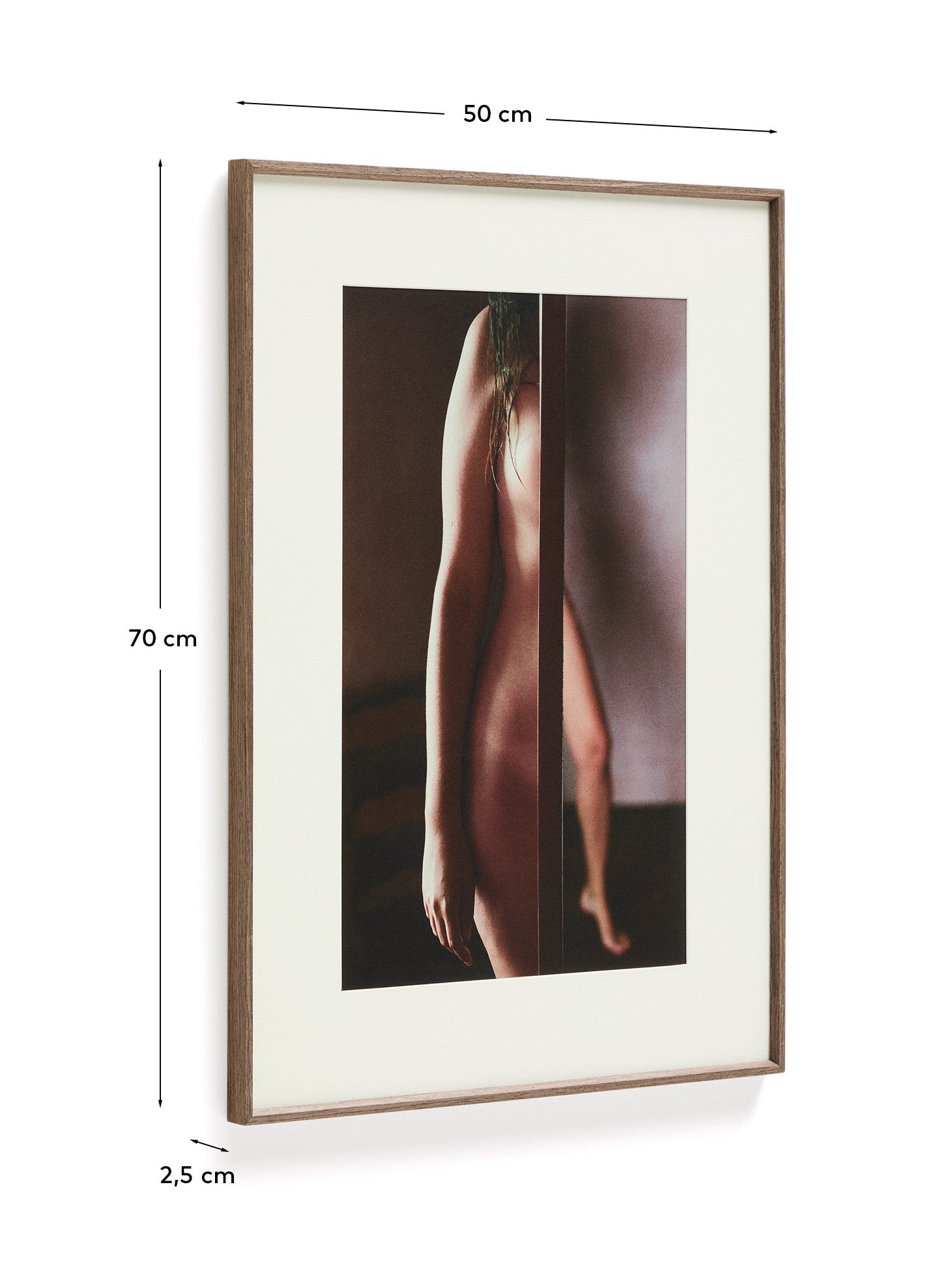 Zavira picture with photograph of female body 50 x 70cm - Measurements