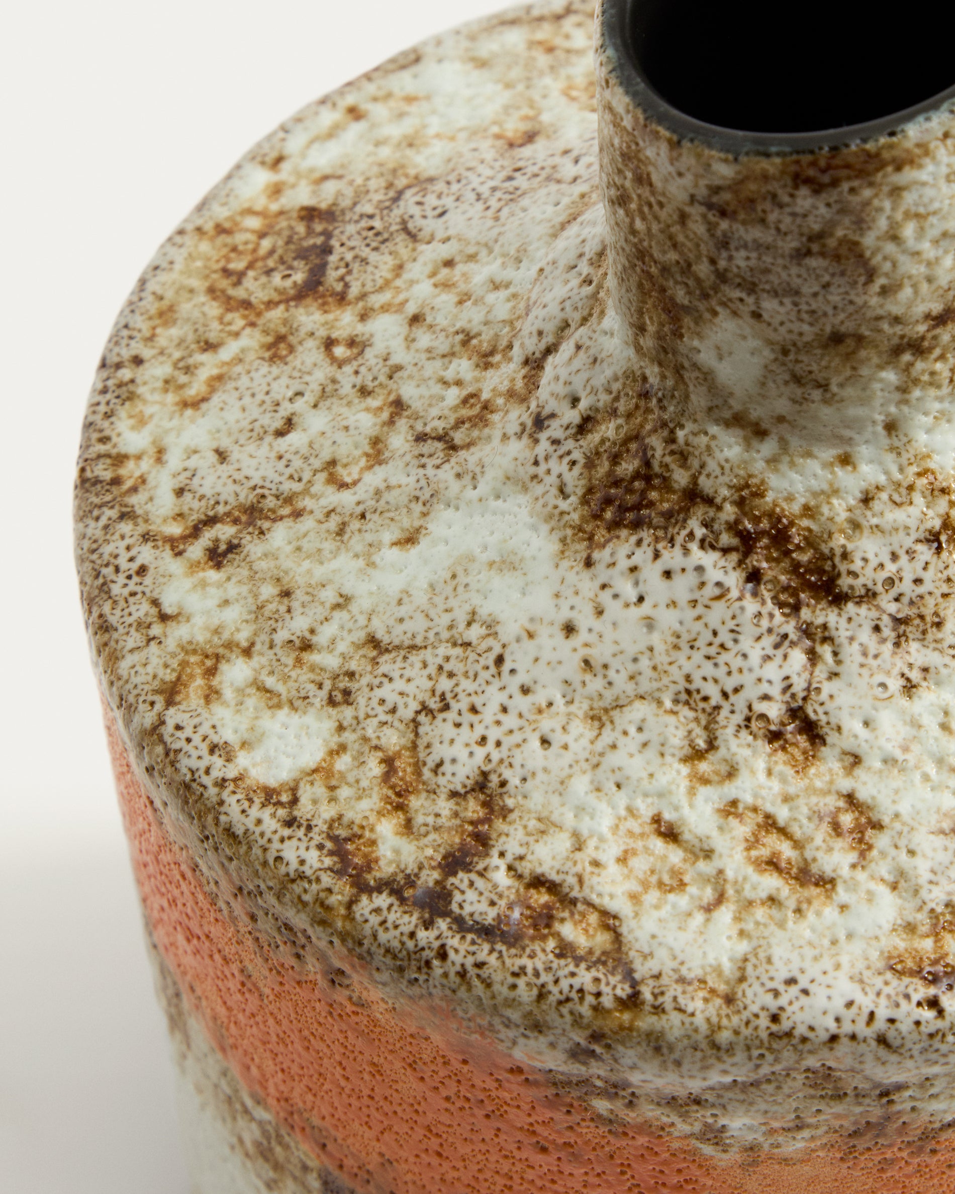 Estin multicolour ceramic vase 25 cm - Detail