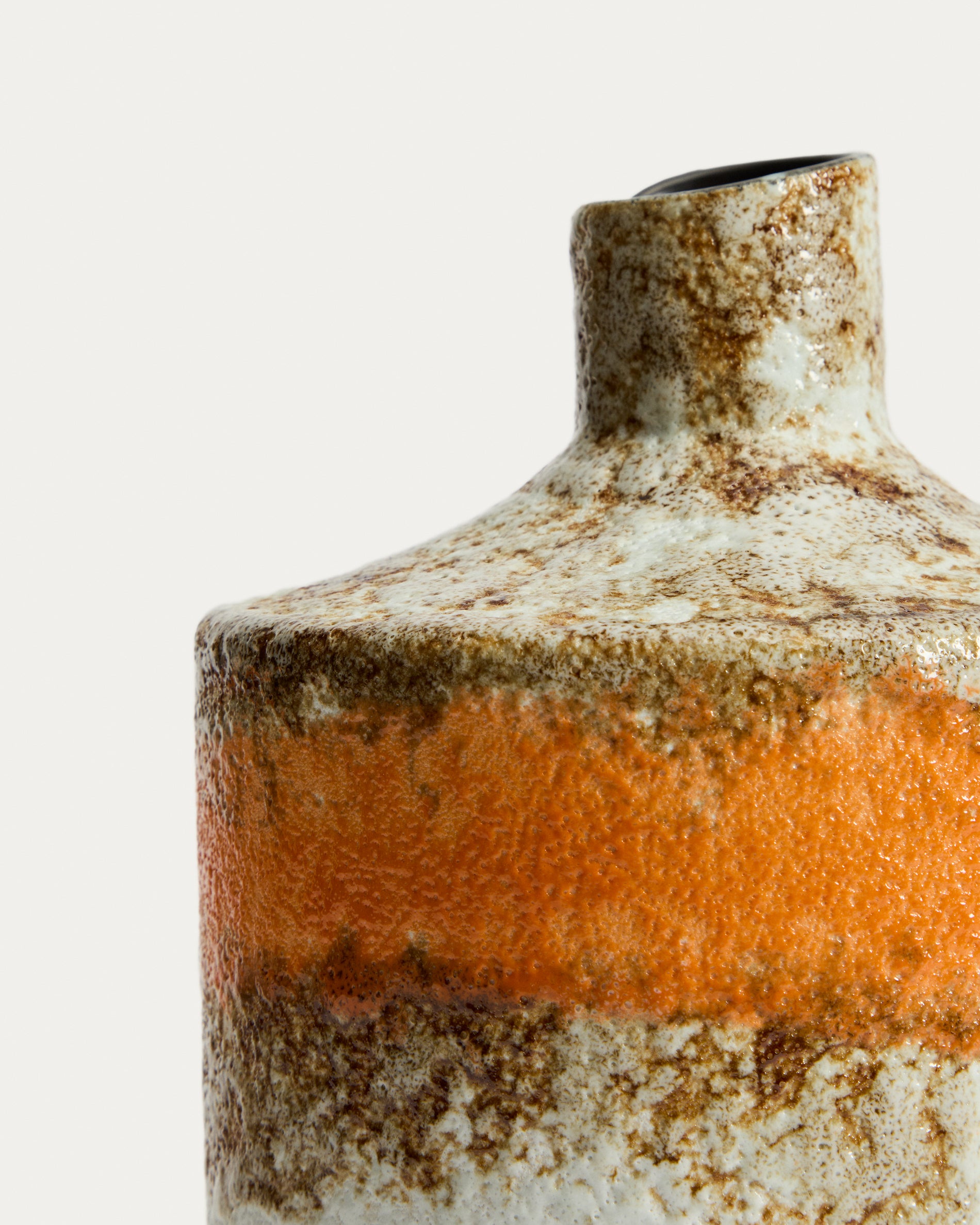Estin multicolour ceramic vase 25 cm - Detail