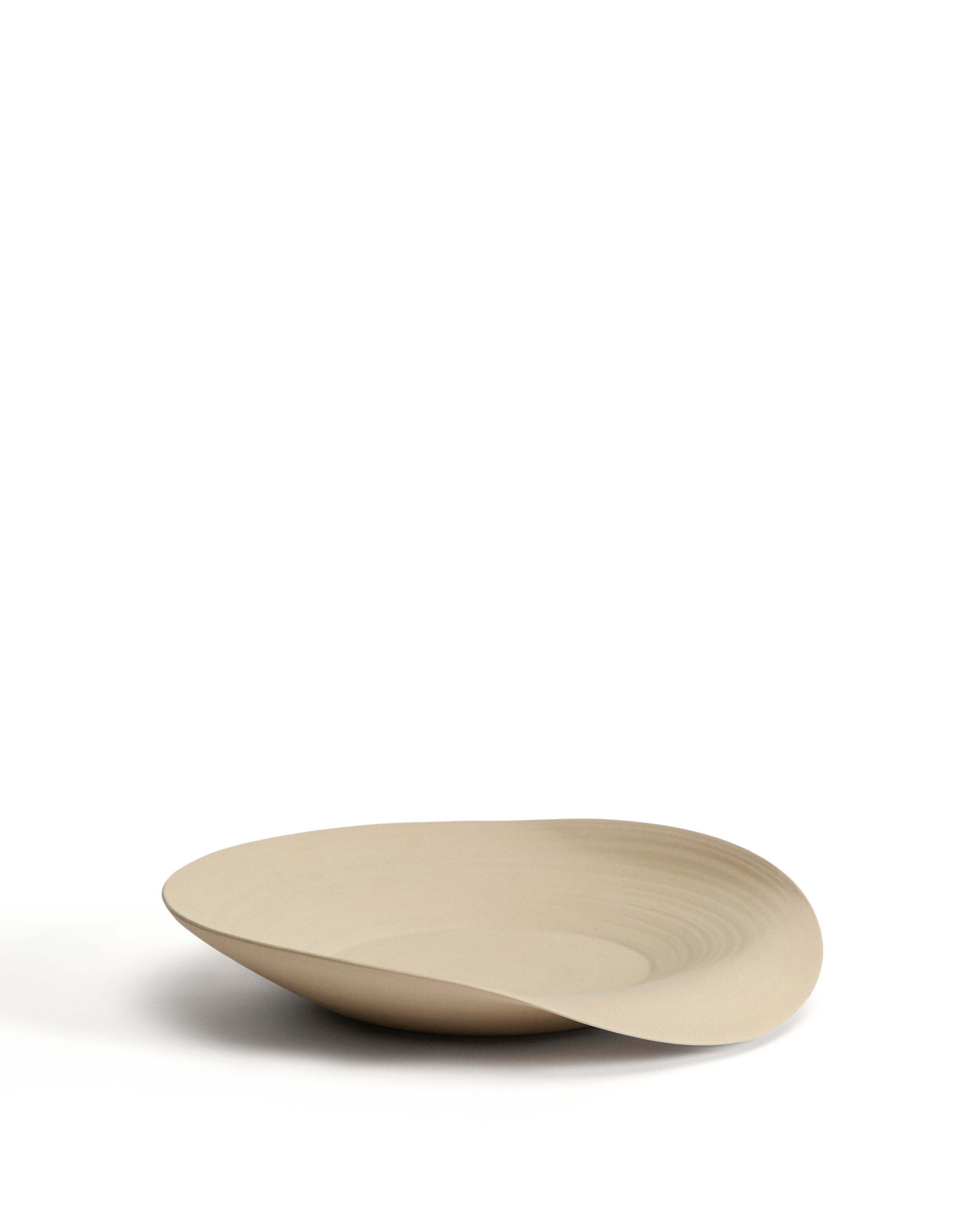 Ebenor beige ceramic centerpiece Ø 40 cm - Product Image
