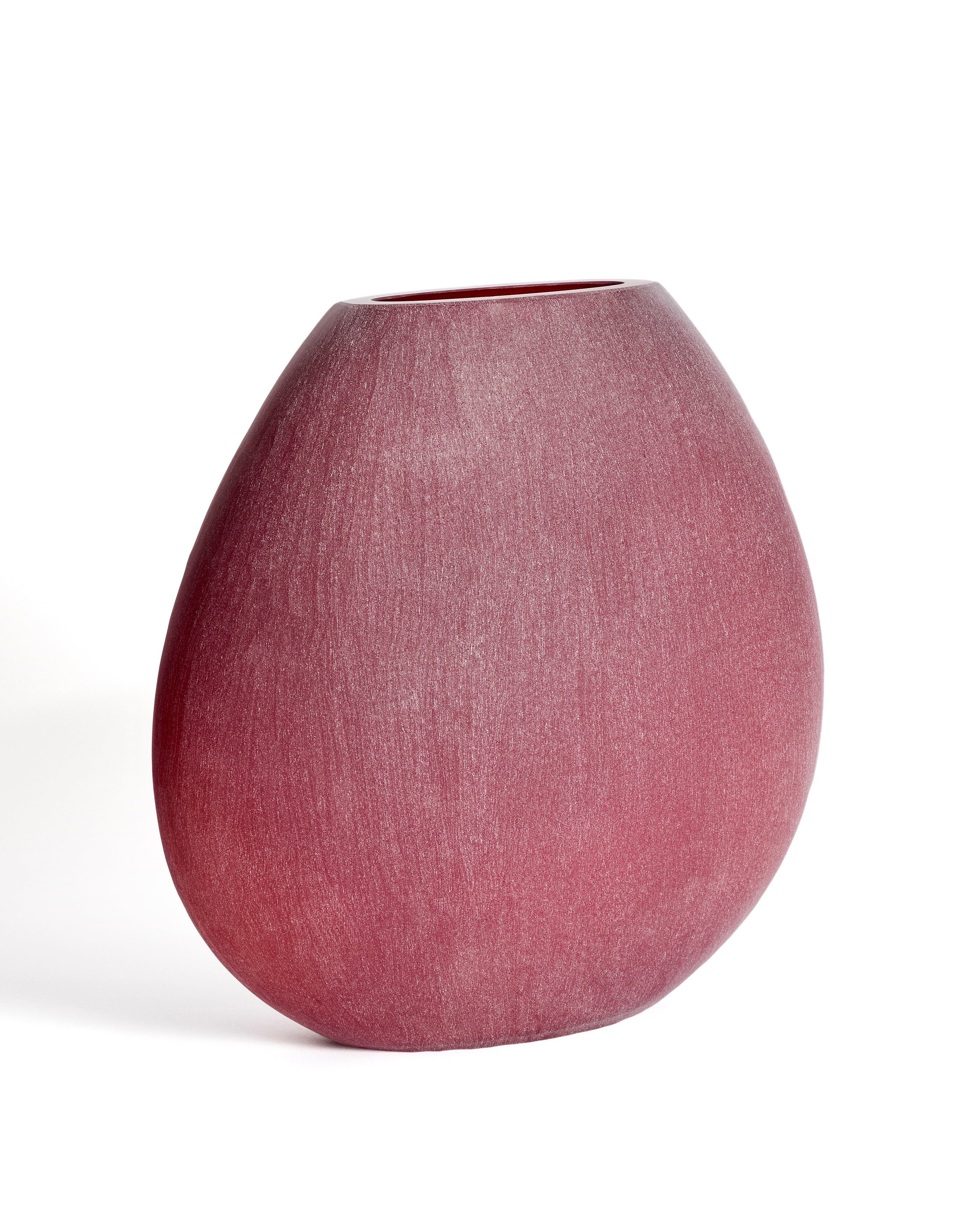 Rovena burgundy glass vase 43.5 cm - Product Image