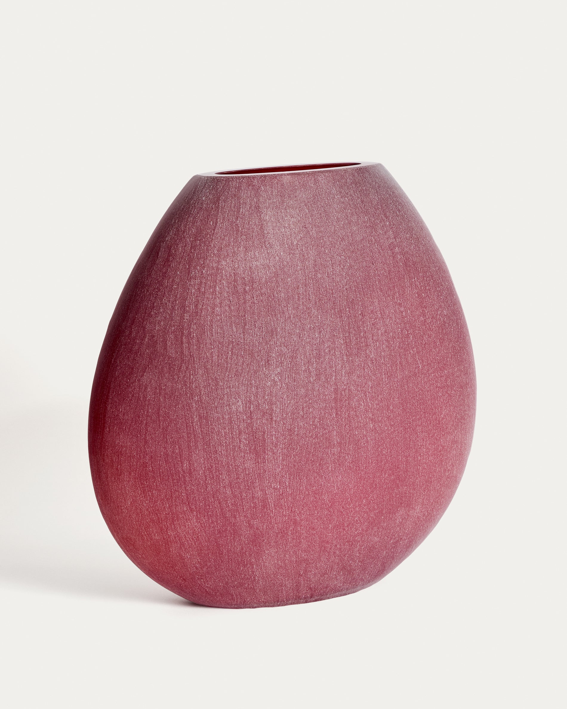Rovena burgundy glass vase 43.5 cm - Product View