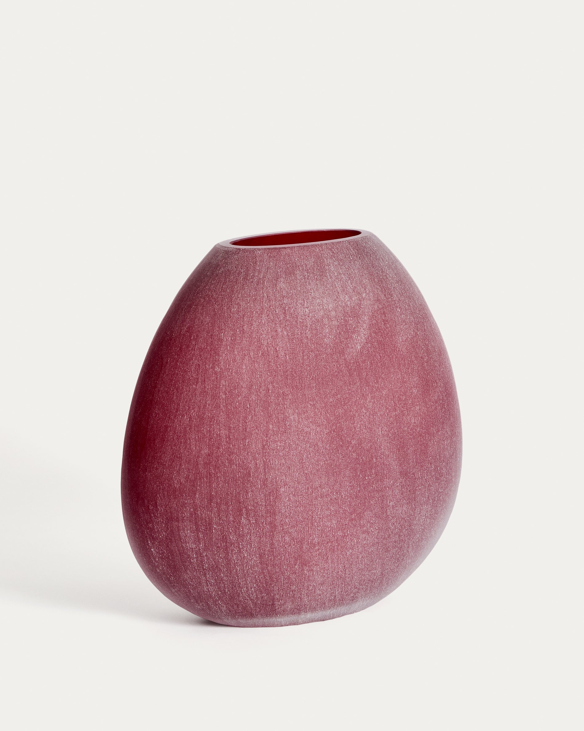 Rovena burgundy glass vase 33.5 cm - Product View