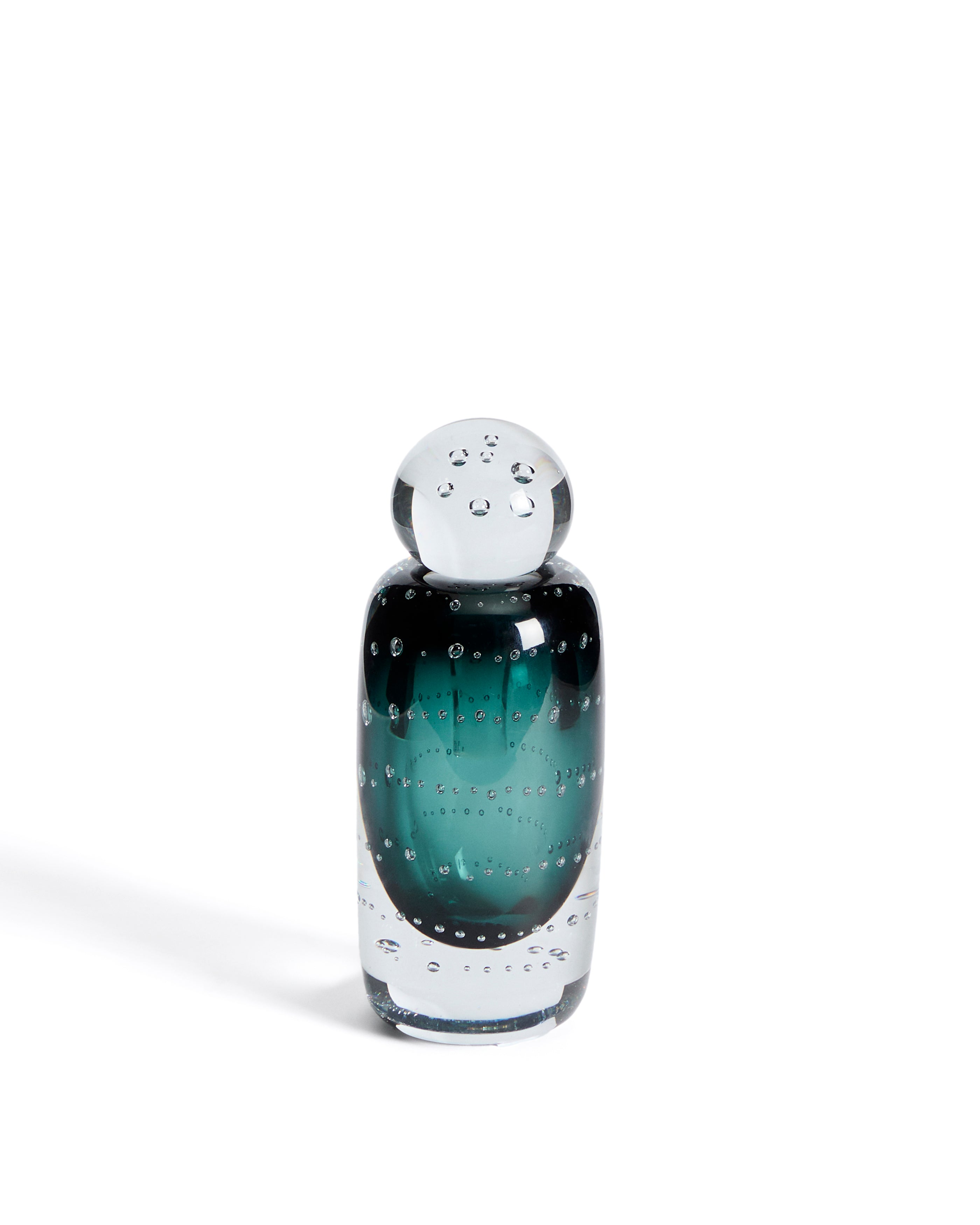 Lunivo green glass vase 16.5 cm - Product Image