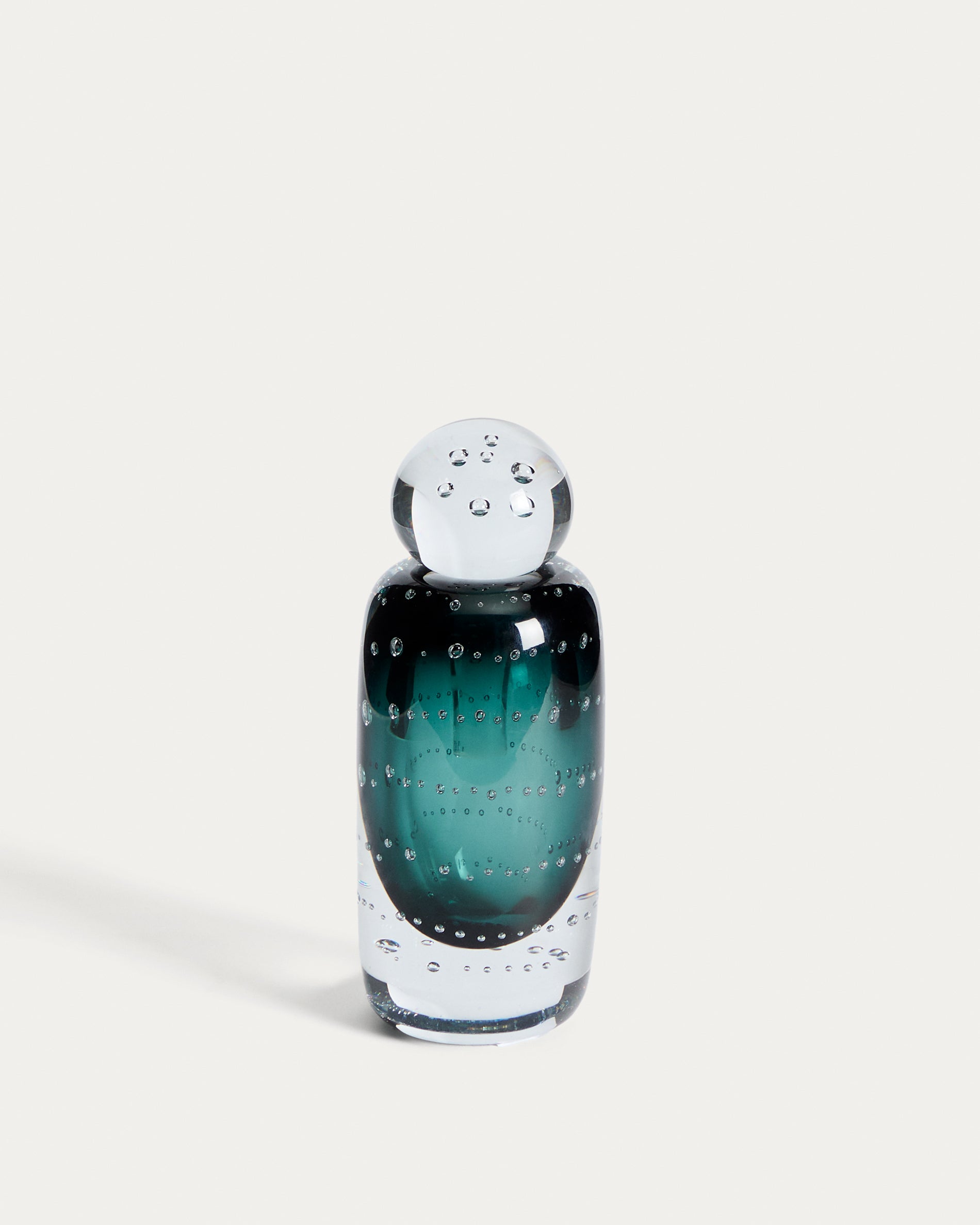 Lunivo green glass vase 16.5 cm - Product View
