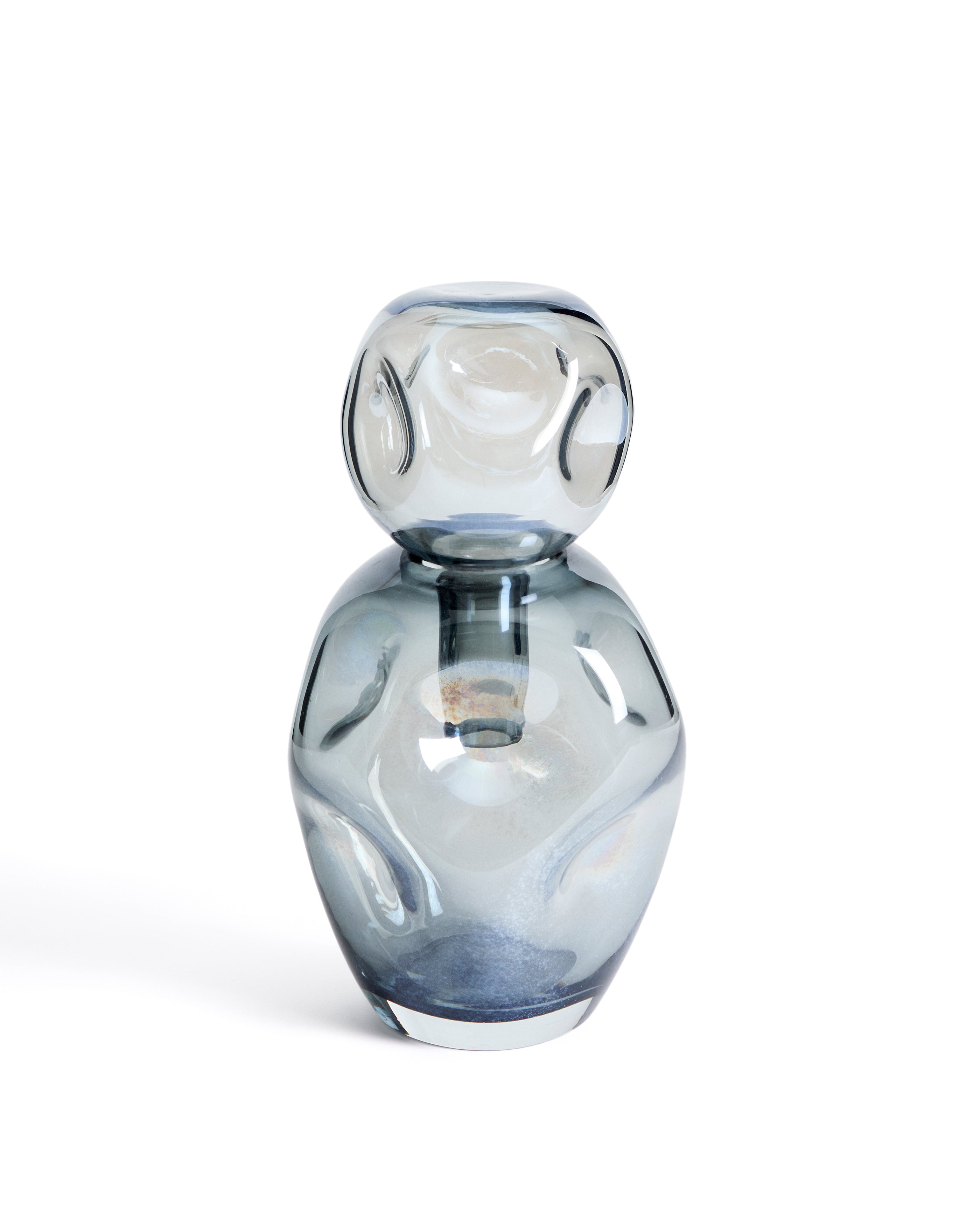 Olivet blue glass vase 32.5 cm - Product Image