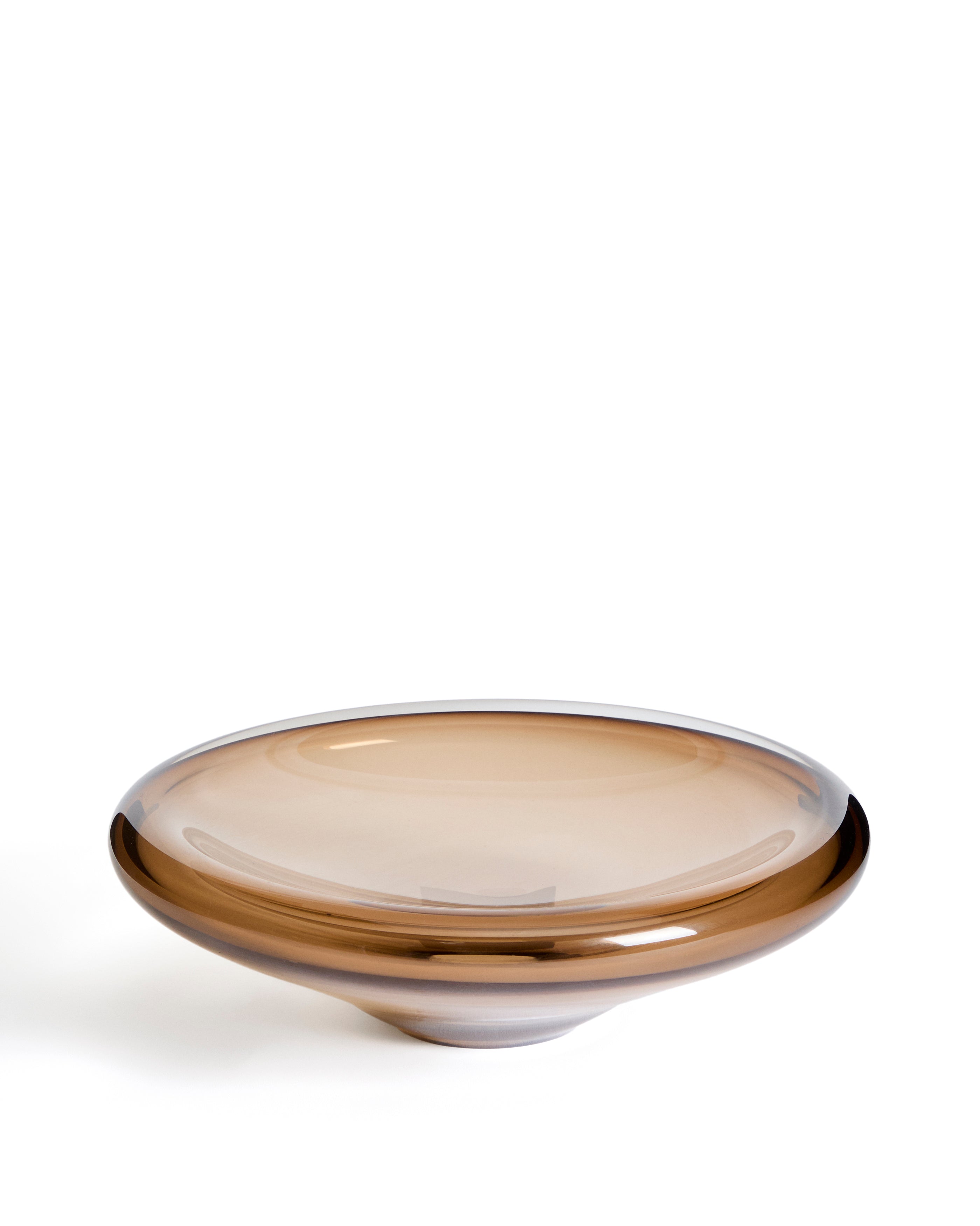 Zolira brown glass centerpiece Ø 31 cm - Product Image