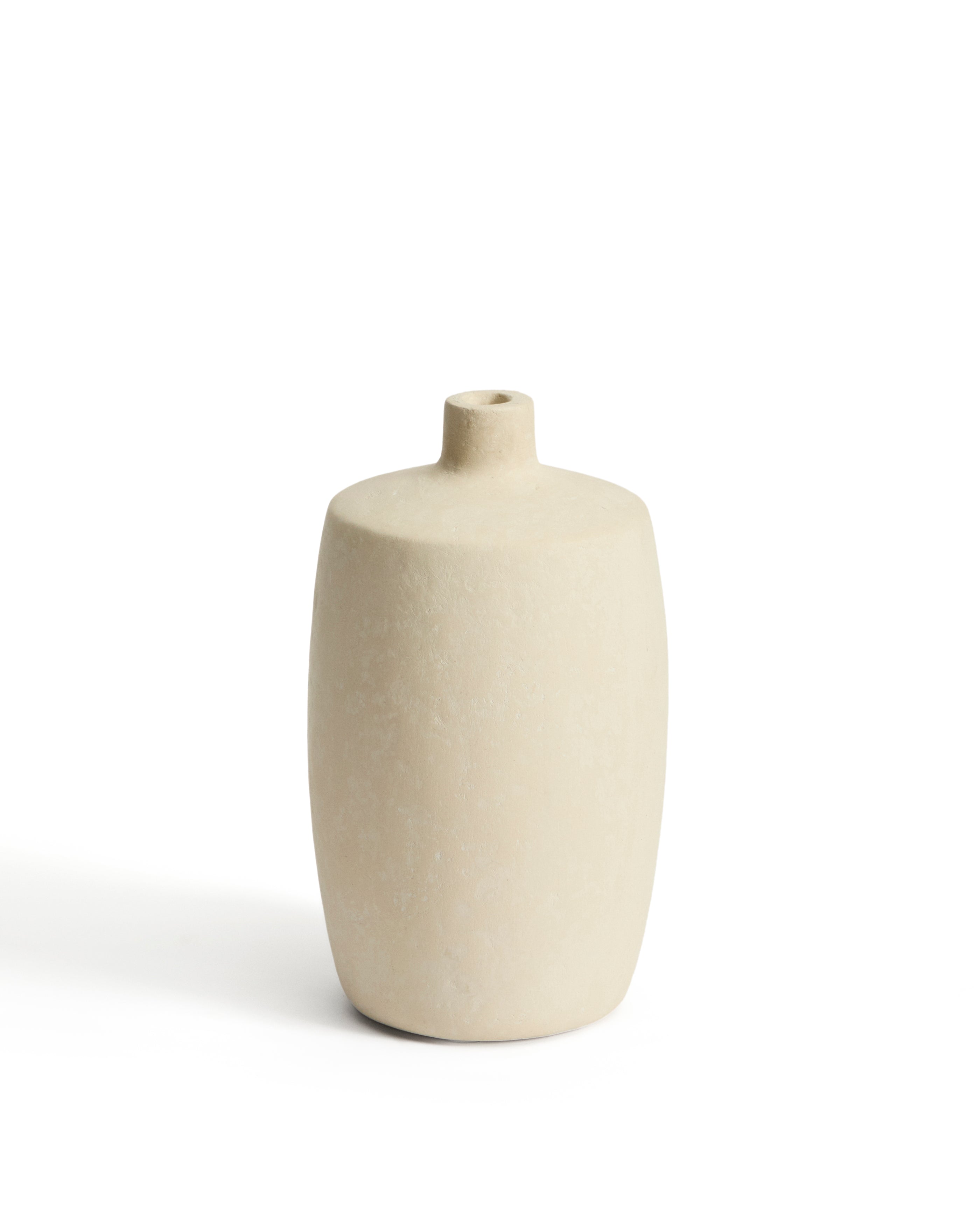 Mireni papier-mâché vase beige Ø 26 cm - Product Image