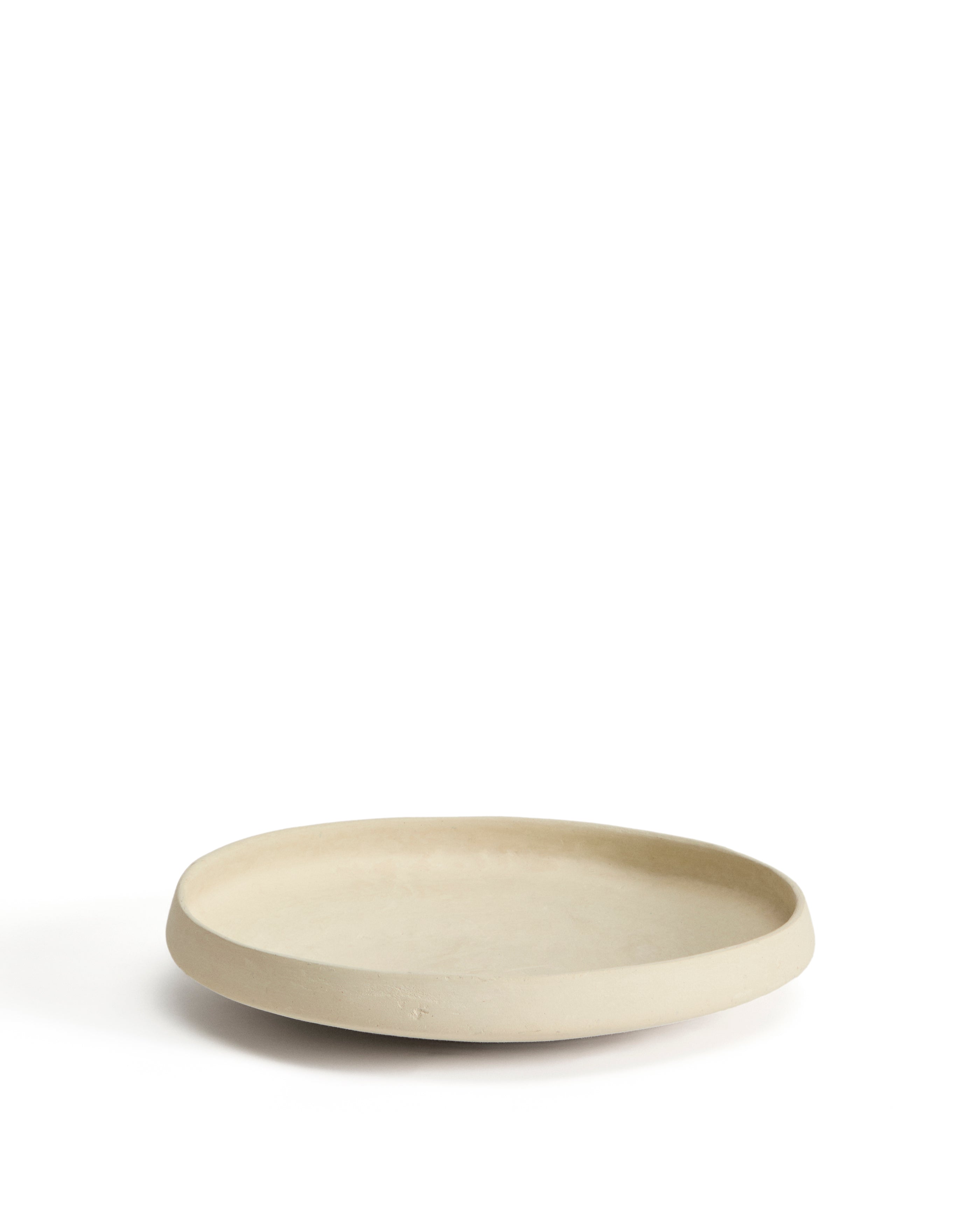 Mireni papier-mâché centrepiece beige Ø 29 cm - Product Image