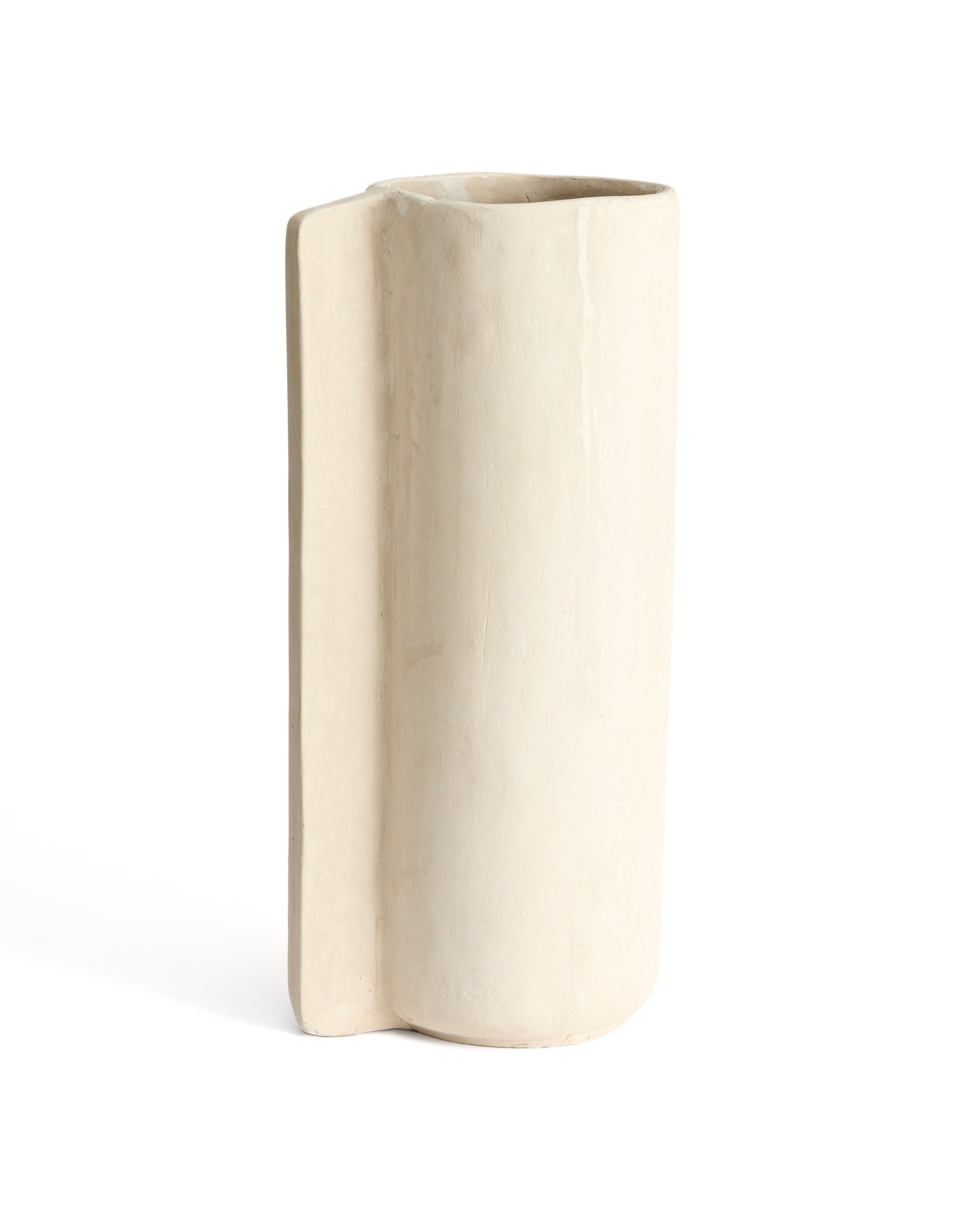 Mireni papier-mâché vase beige 67 cm - Product Image