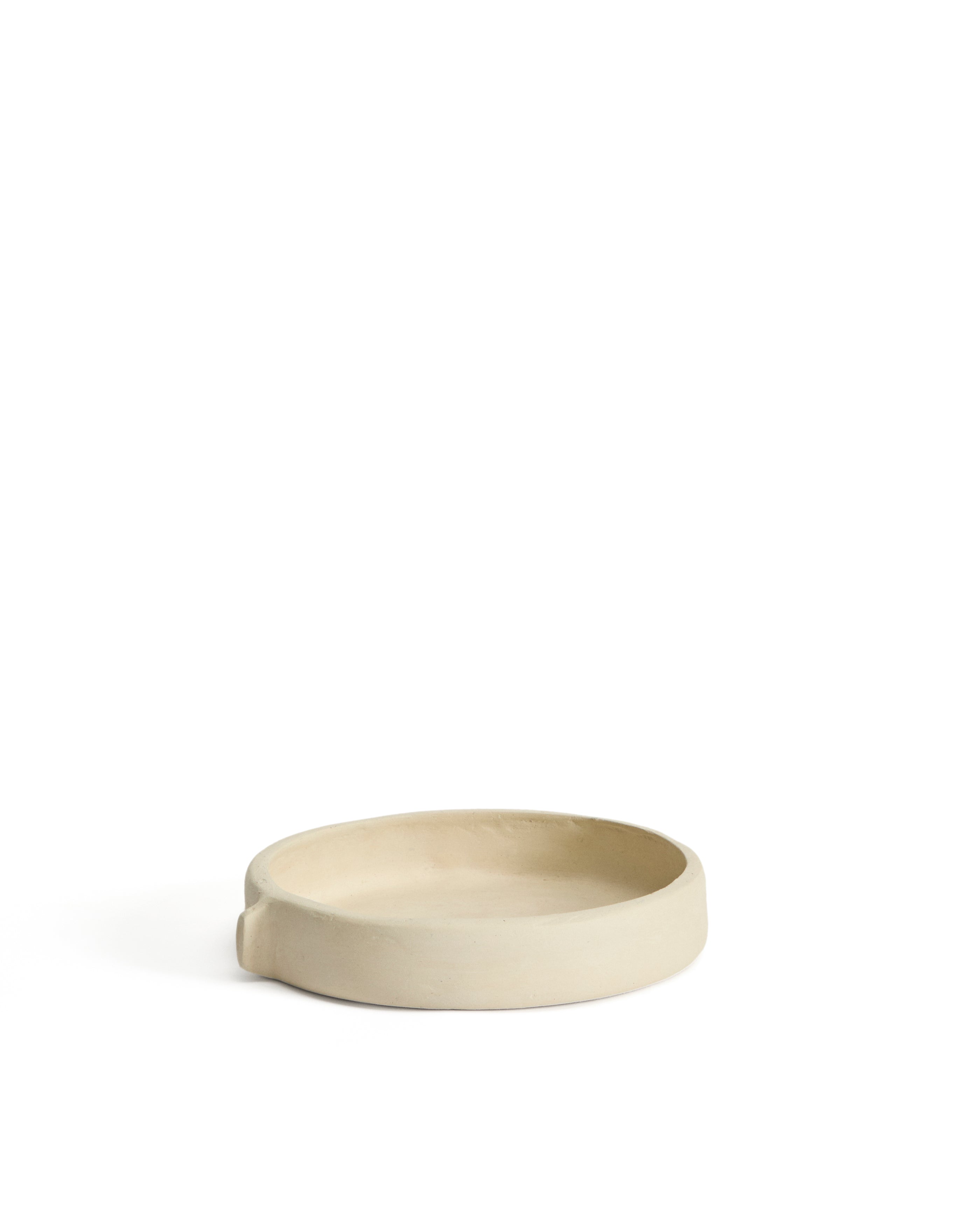 Mireni papier-mâché centrepiece beige Ø 22,5 cm - Product Image