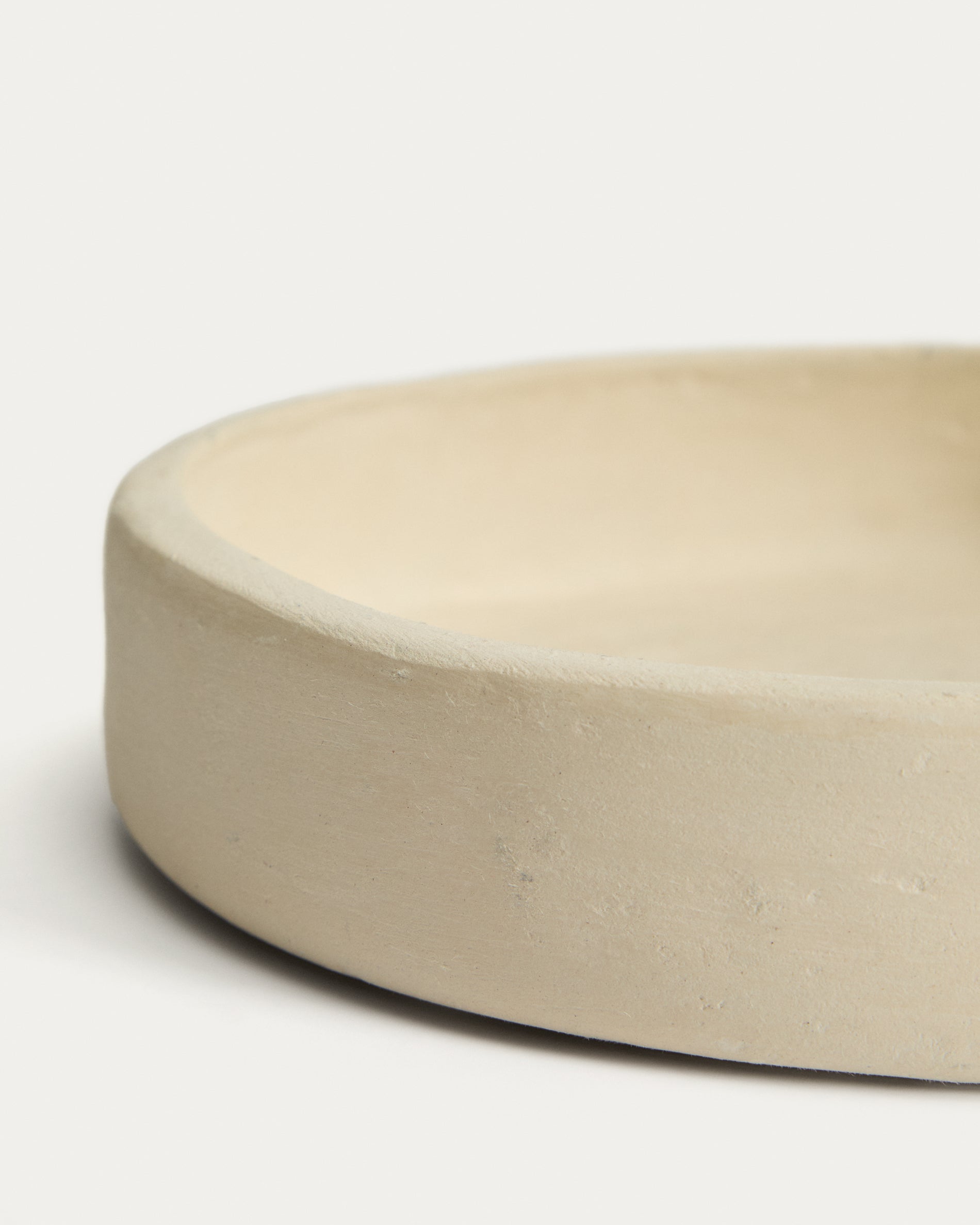 Mireni papier-mâché centrepiece beige Ø 22,5 cm - Detail