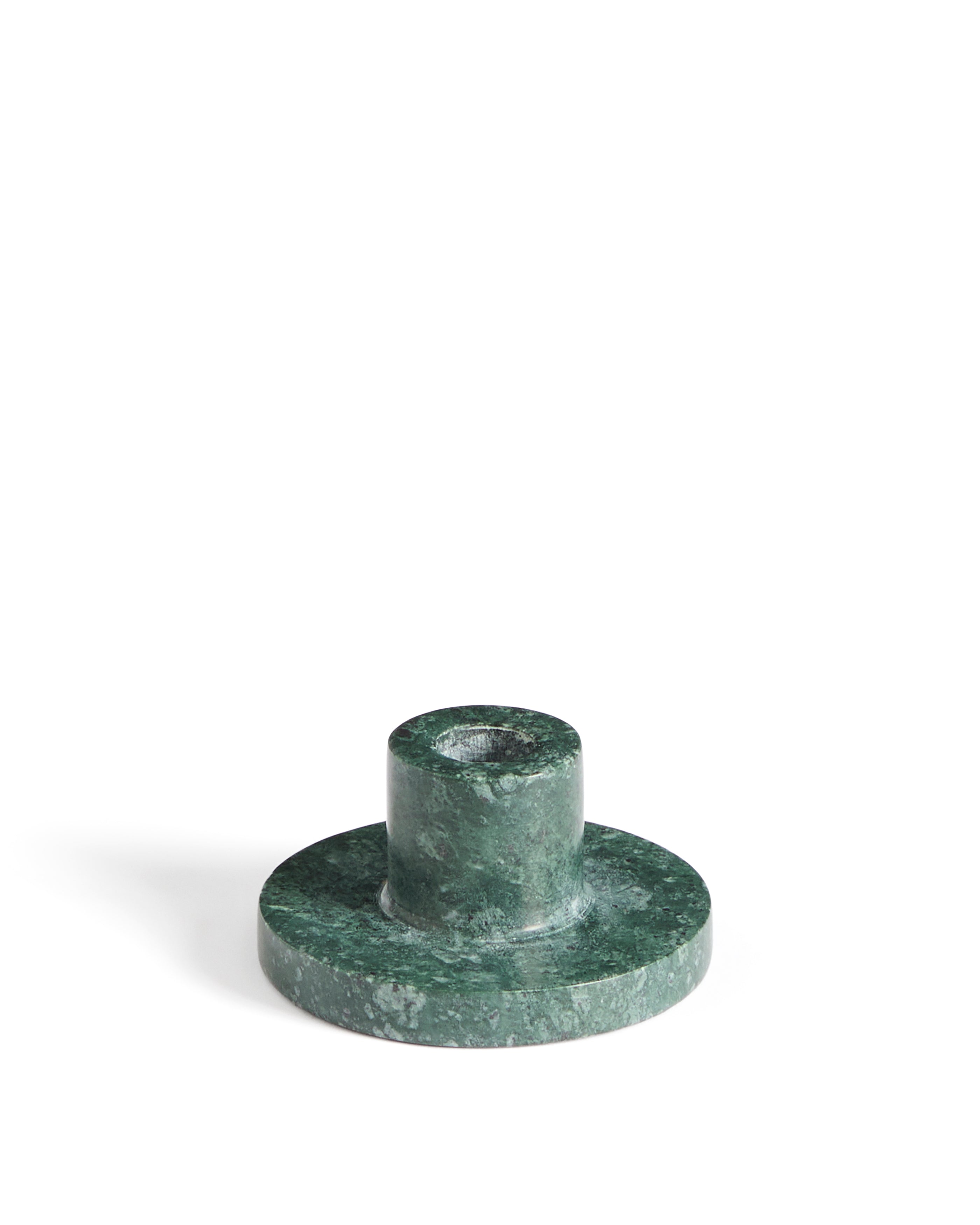 Zalvori green marble candle holder 5cm - Product Image