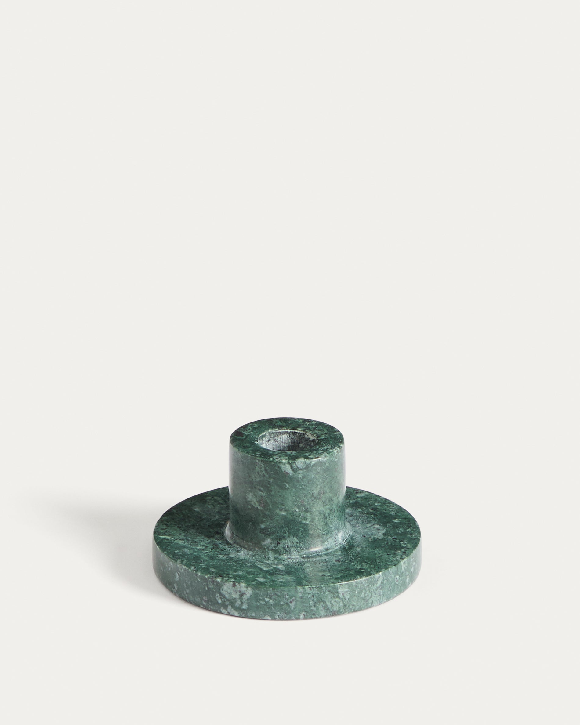 Zalvori green marble candle holder 5cm - Product View