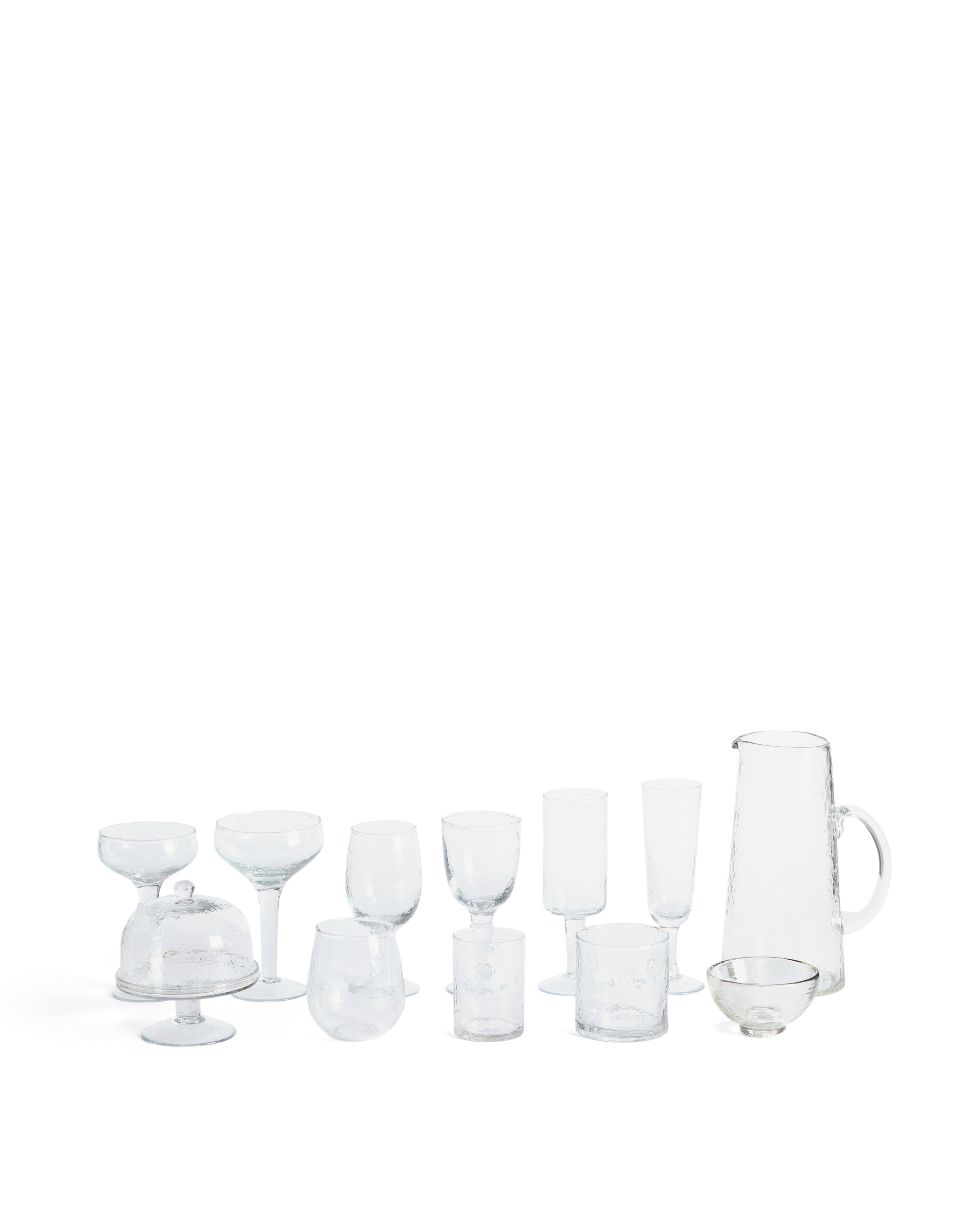 Sileia transparent recycled glass cake plate - Product Image