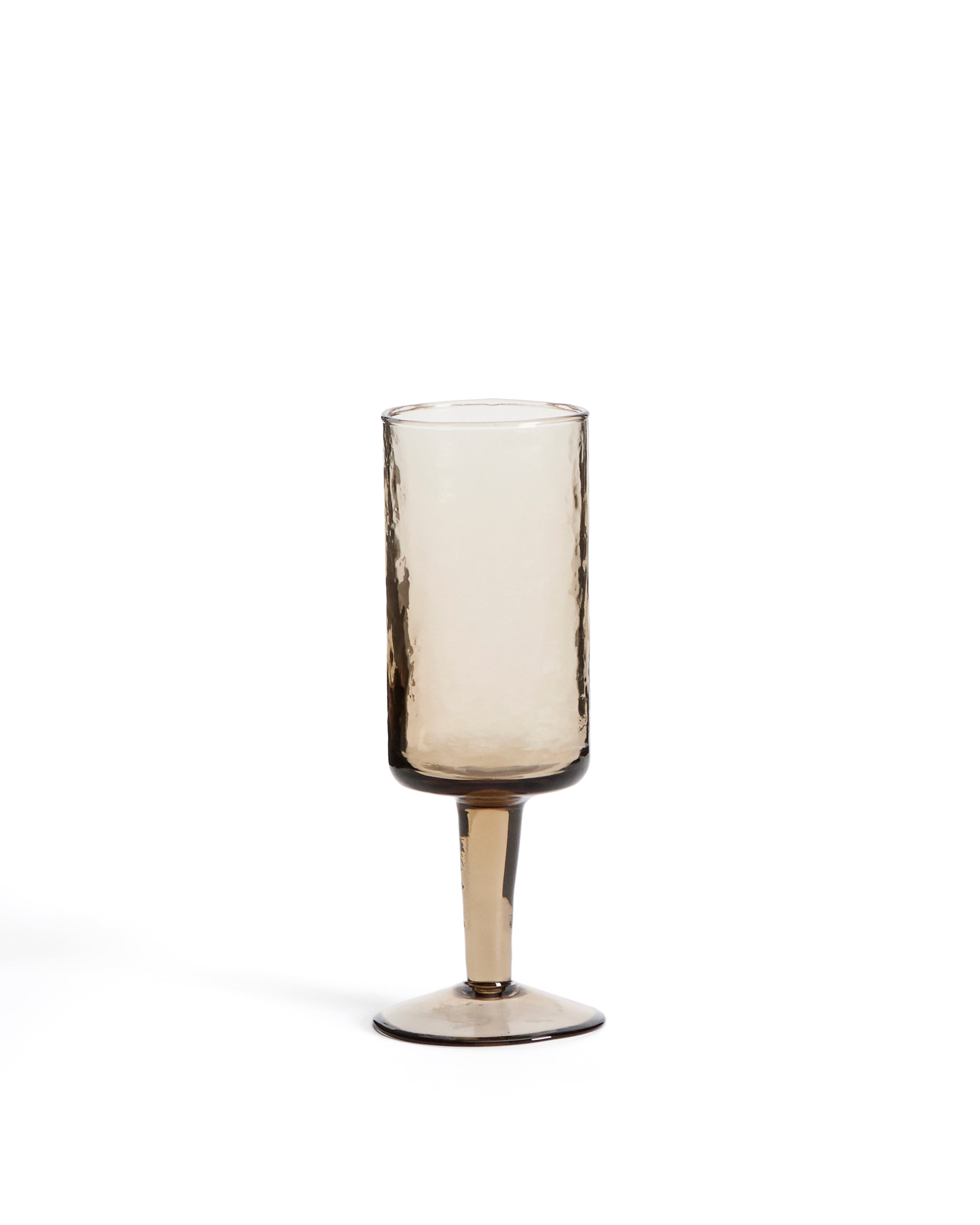 Obila wine glass made of brown recycled glass - Product Image