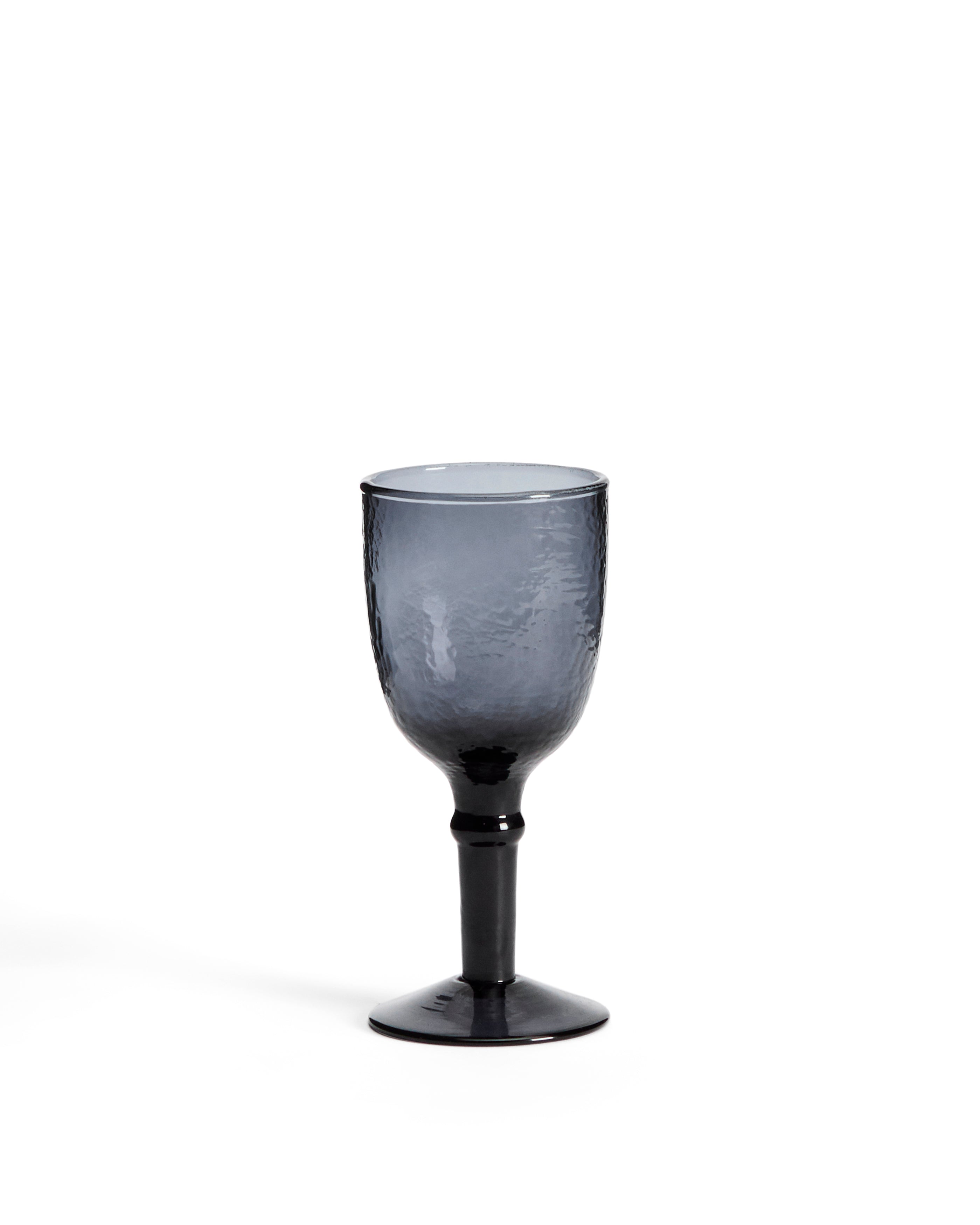 Vinea wine glass made of blue recycled glass - Product Image