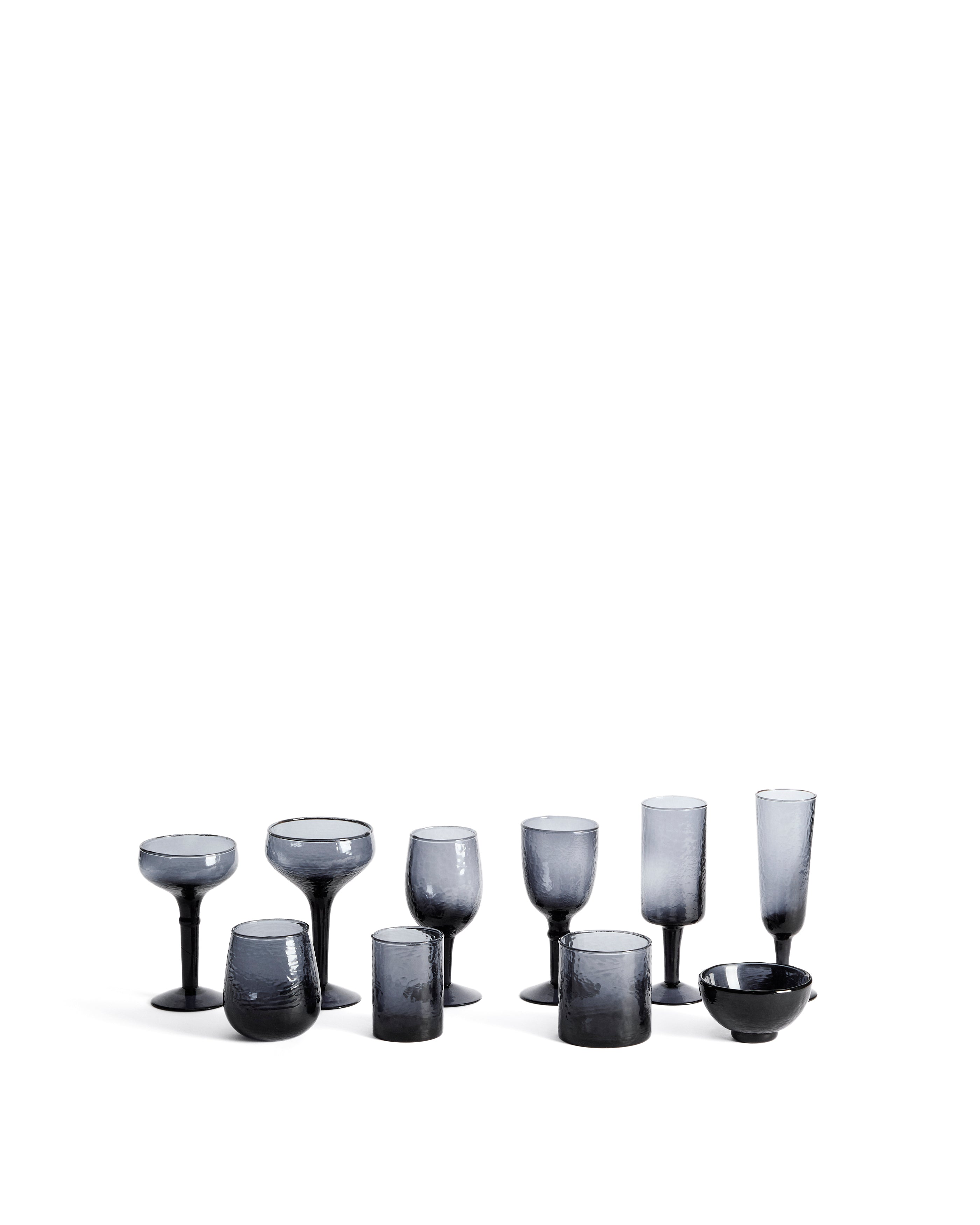 Vinea wine glass made of blue recycled glass - Product Image