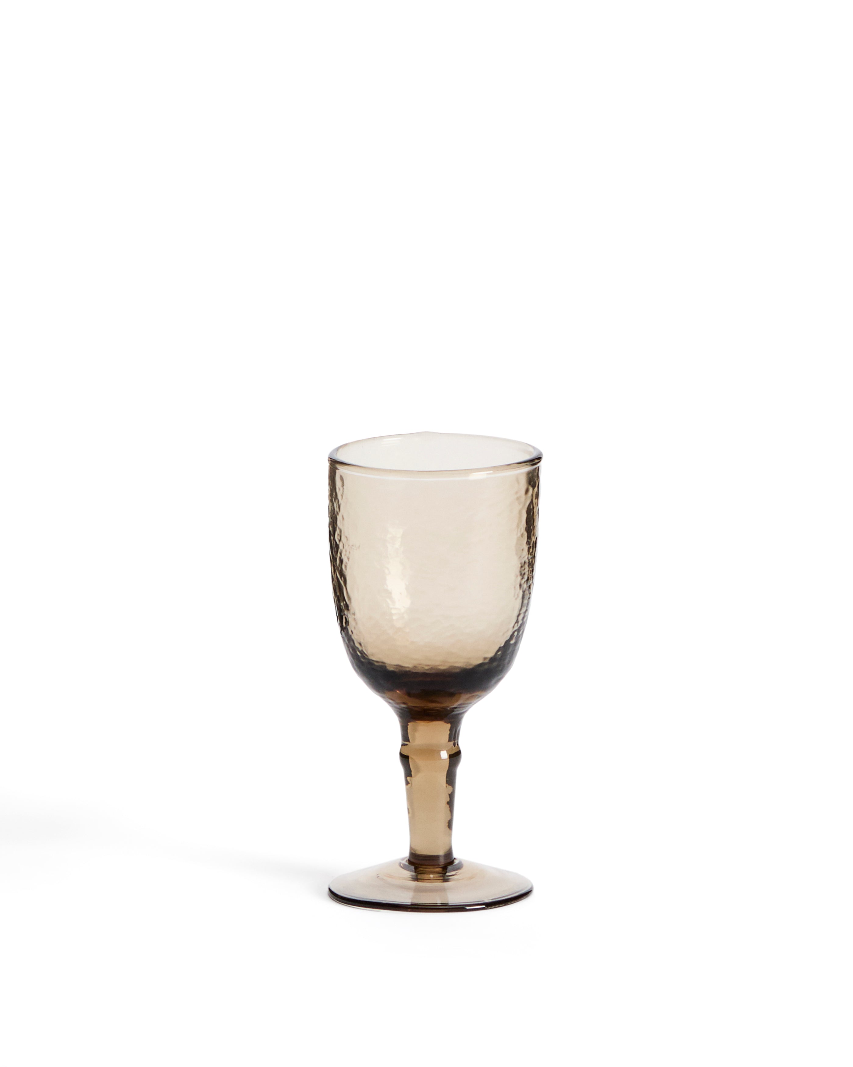 Vinea wine glass made of brown recycled glass - Product Image