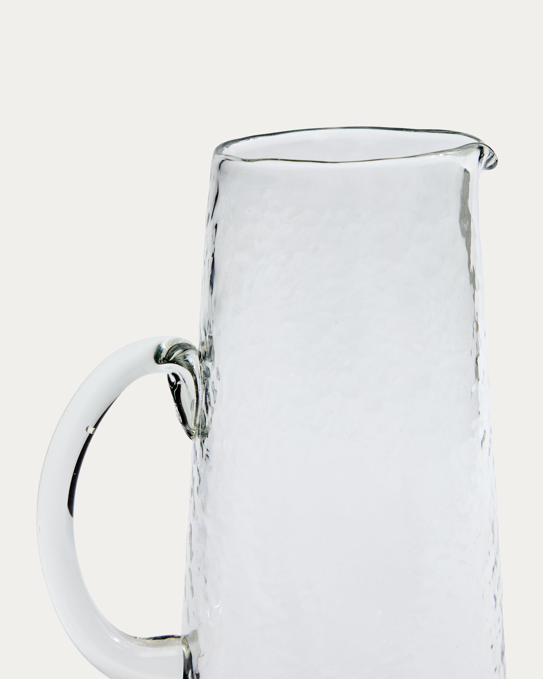 Obila transparent recycled glass jug - Detail