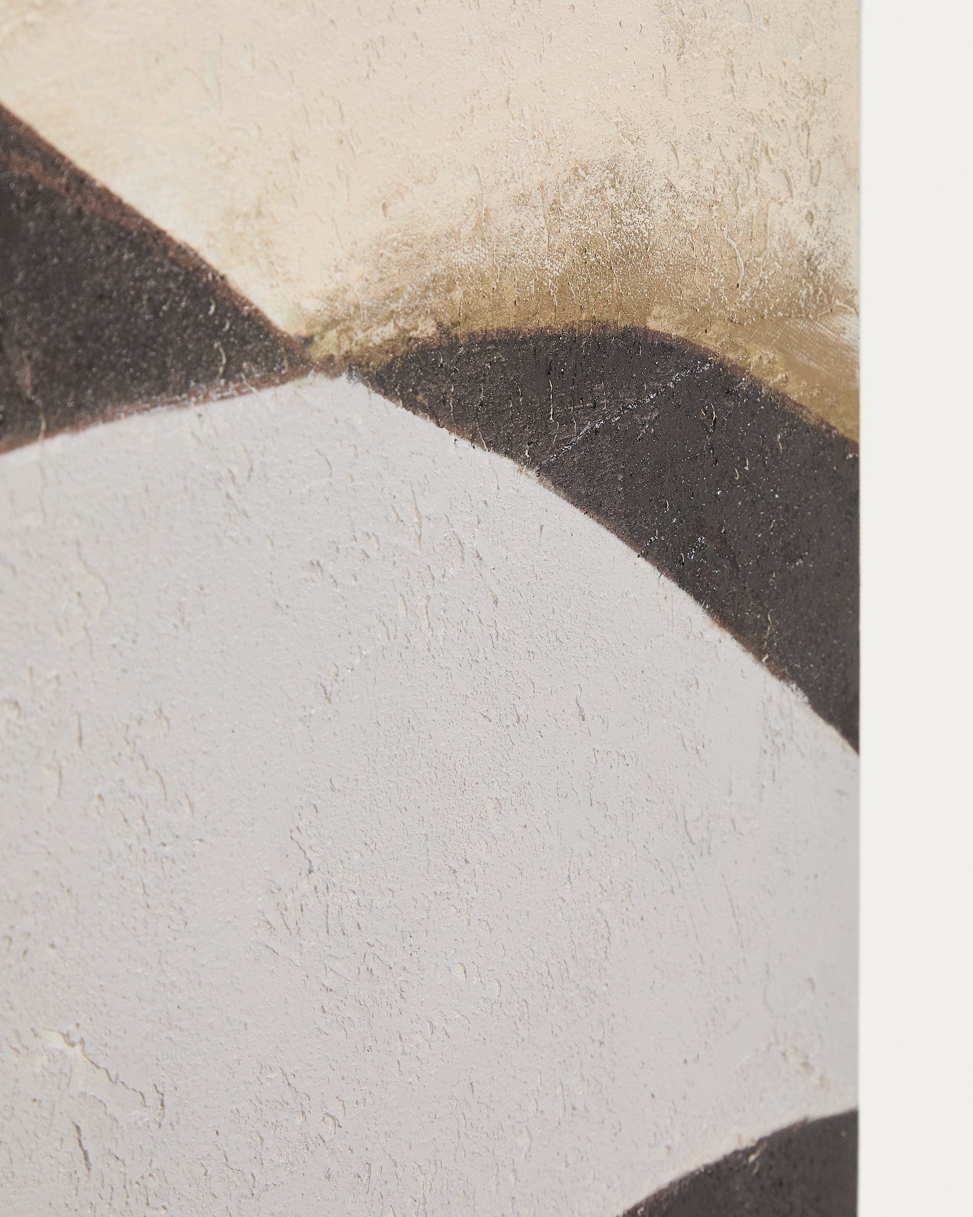 Marvilo grey and mustard abstract canvas 60 x 90cm - Detail