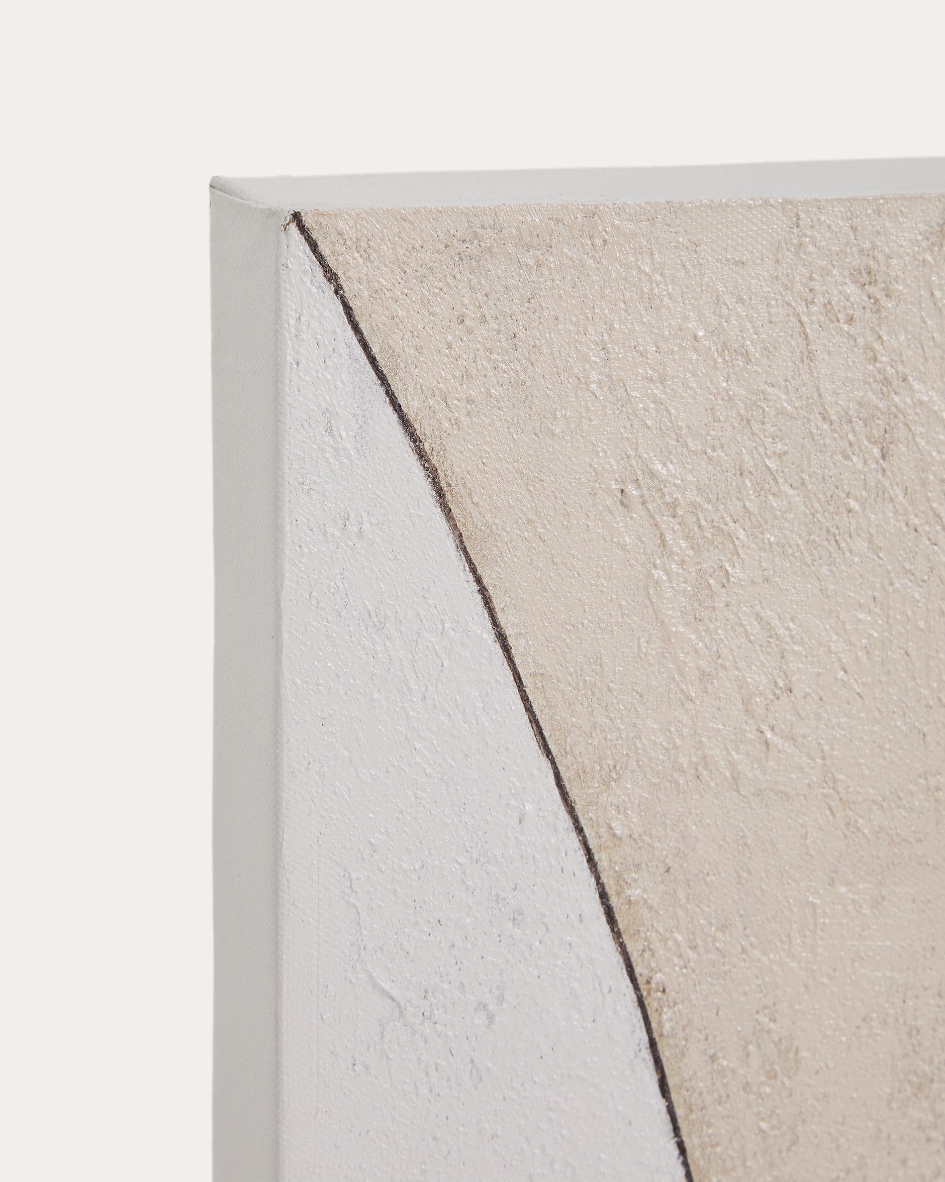 Marvilo grey and mustard abstract canvas 80 x 100cm - Detail