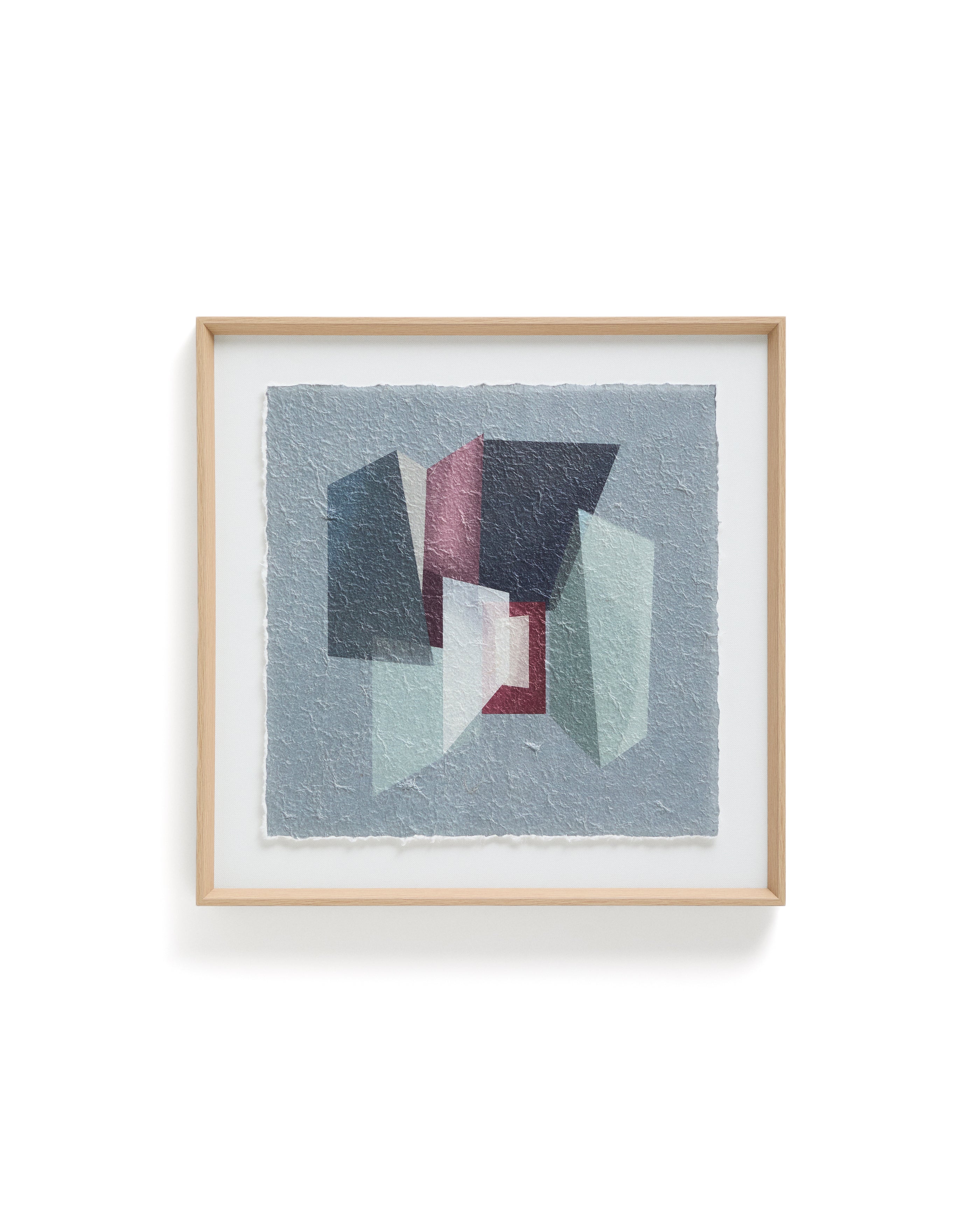 Veluni multicoloured recycled paper picture 60 x 60cm - Product Image