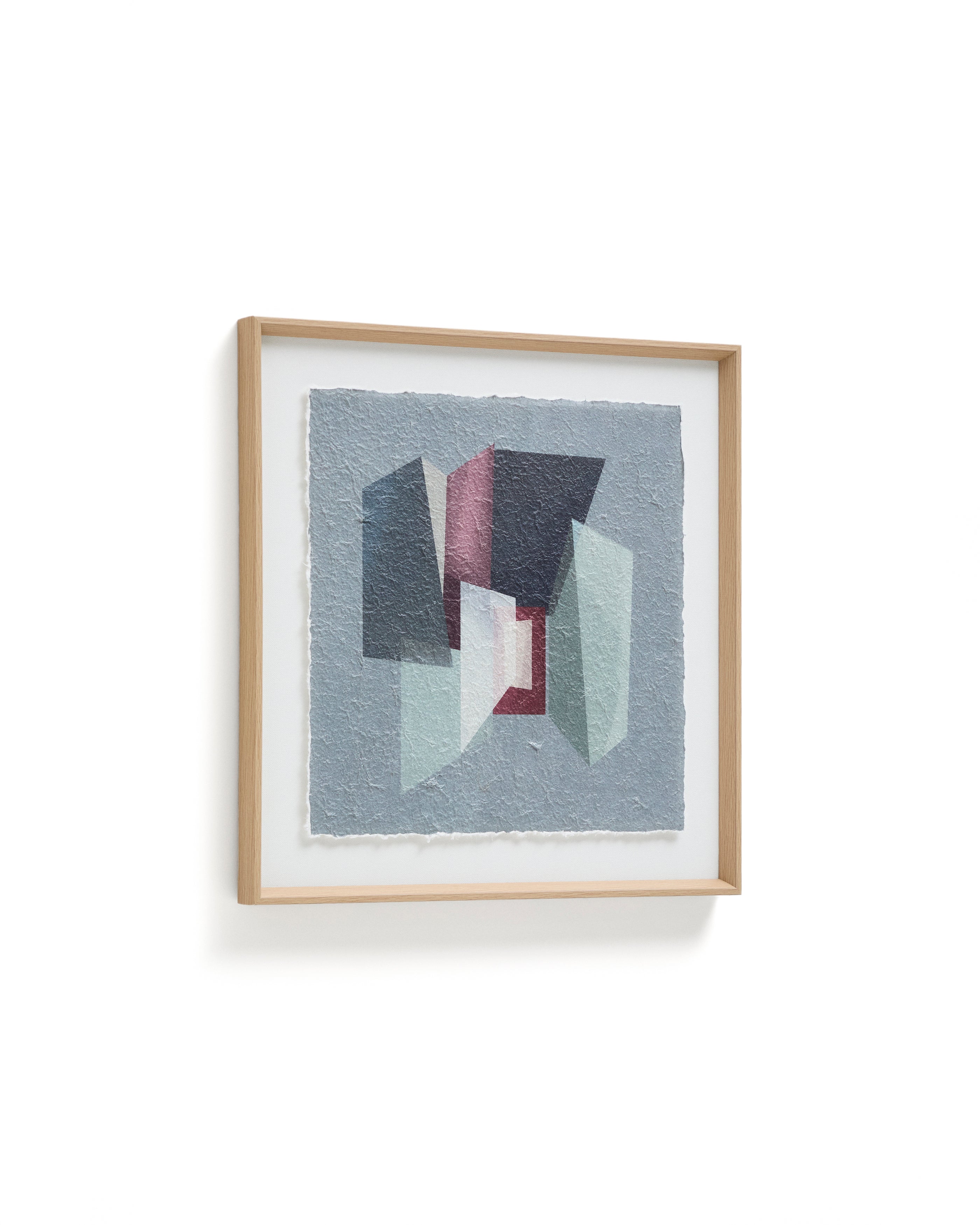 Veluni multicoloured recycled paper picture 60 x 60cm - Product Image