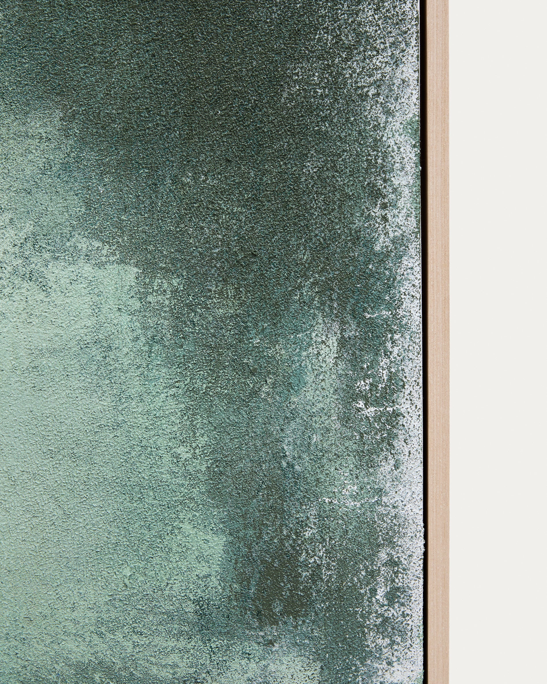 Selnar green abstract picture 60 x 90cm - Detail